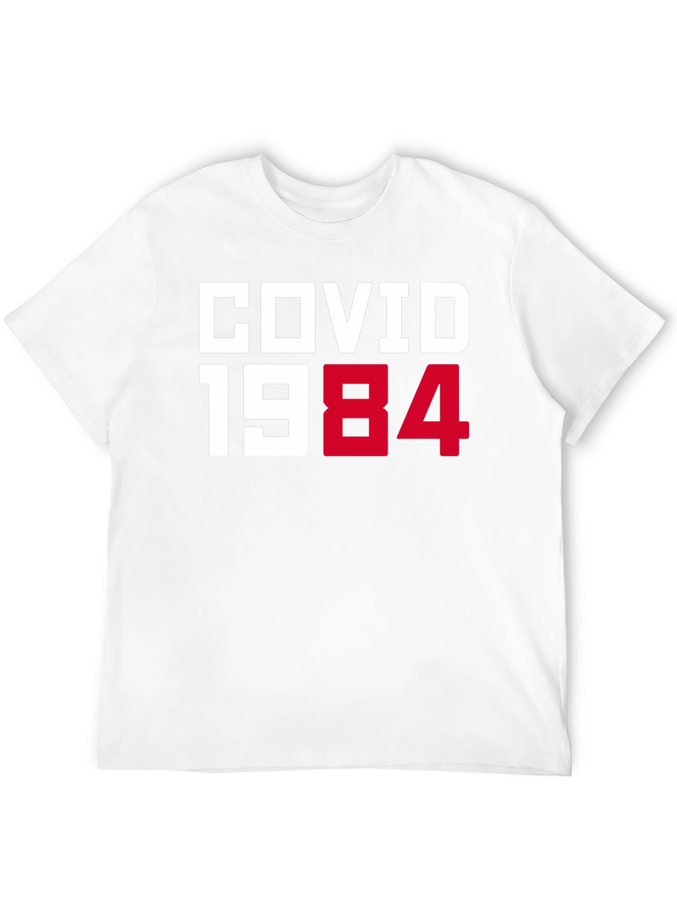 COVID 1984 Black T-Shirt - Novelty Graphic Tee