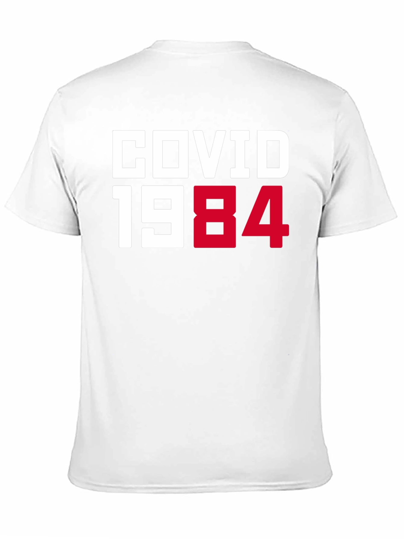 COVID 1984 Black T-Shirt - Novelty Graphic Tee