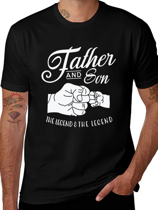 Father and Son Matching Graphic T-Shirt