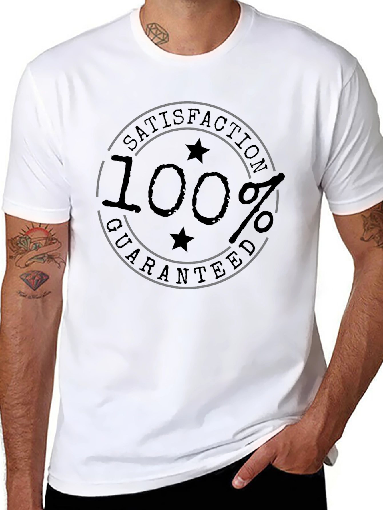 100% Satisfaction Guaranteed Black T-Shirt