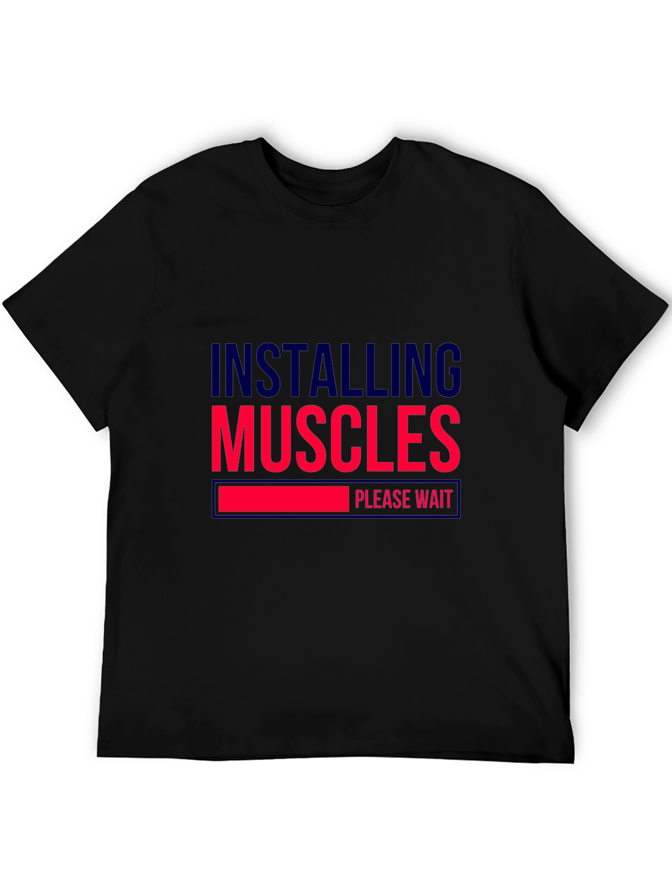 Installing Muscles Black Graphic Tee