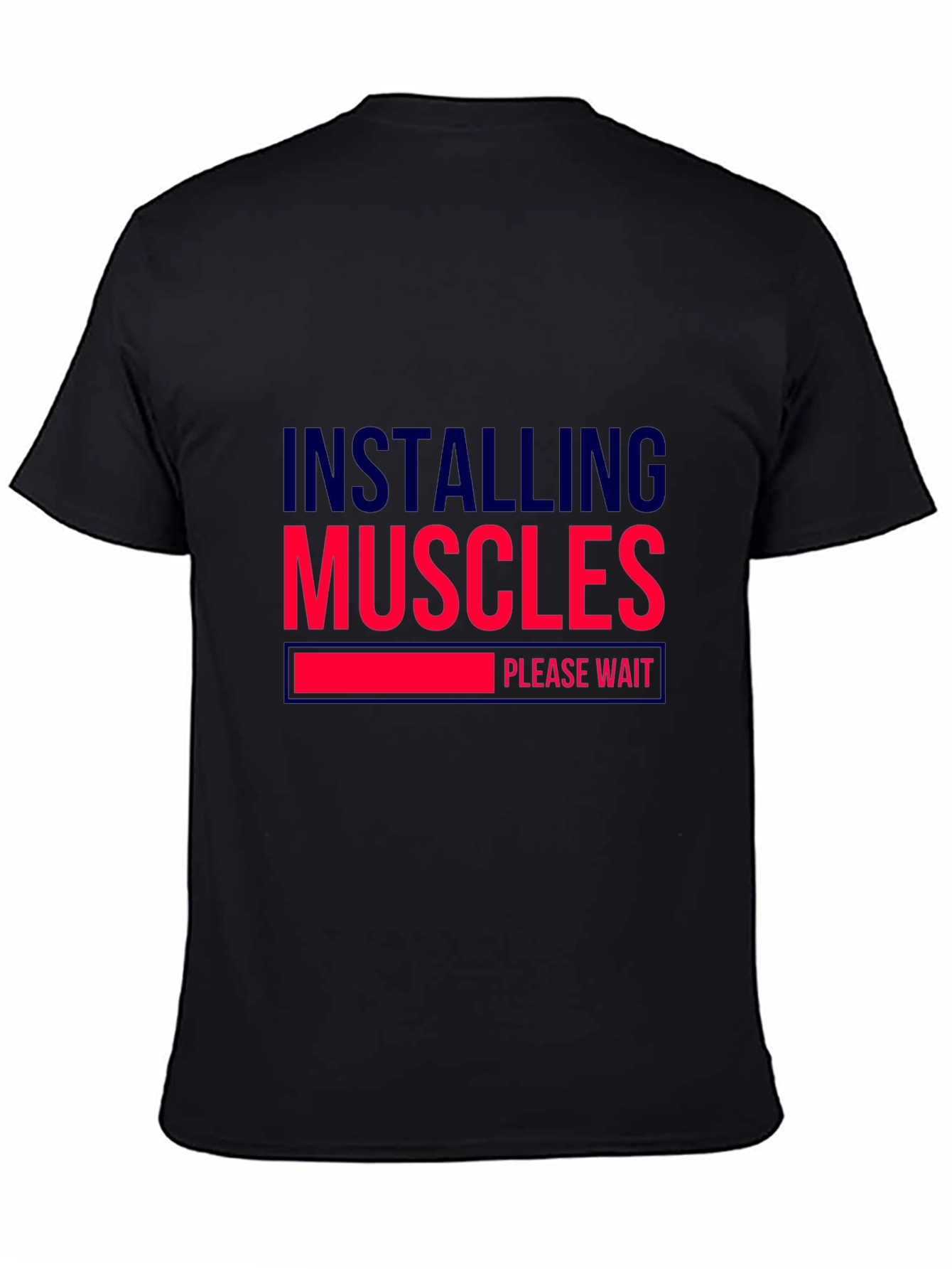 Installing Muscles Black Graphic Tee