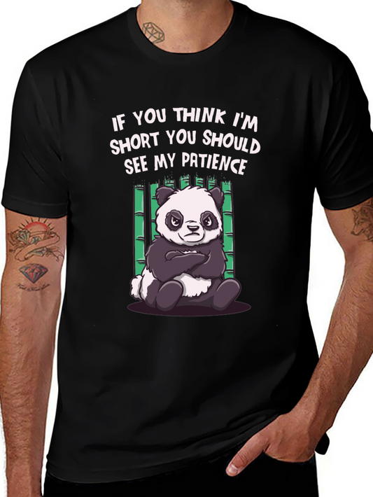 Funny Panda Short Patience T-Shirt