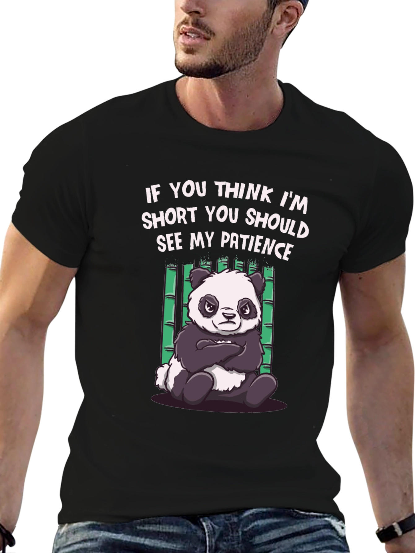 Funny Panda Short Patience T-Shirt