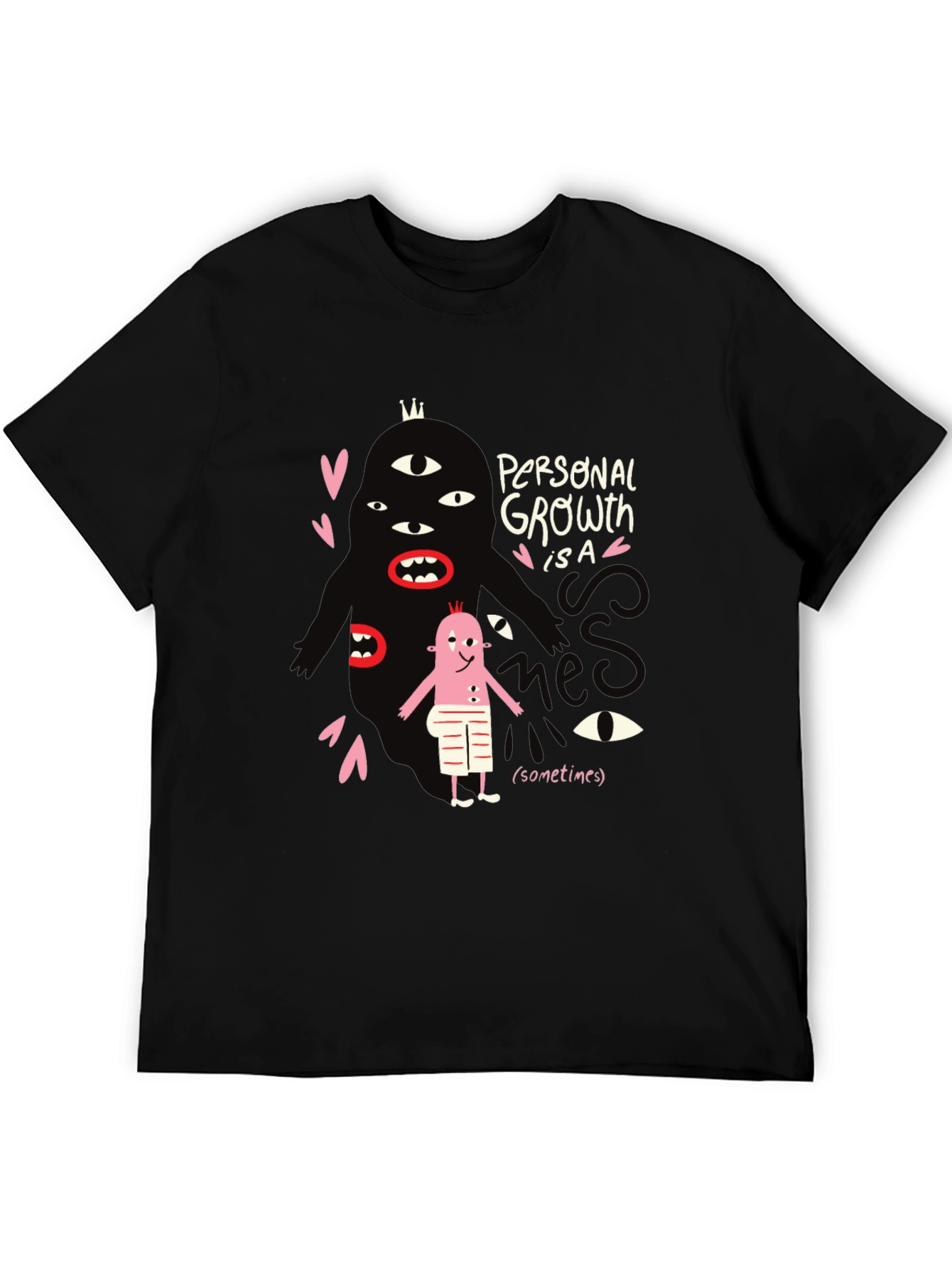 Mens Graphic Tee: Personal Growth Humor