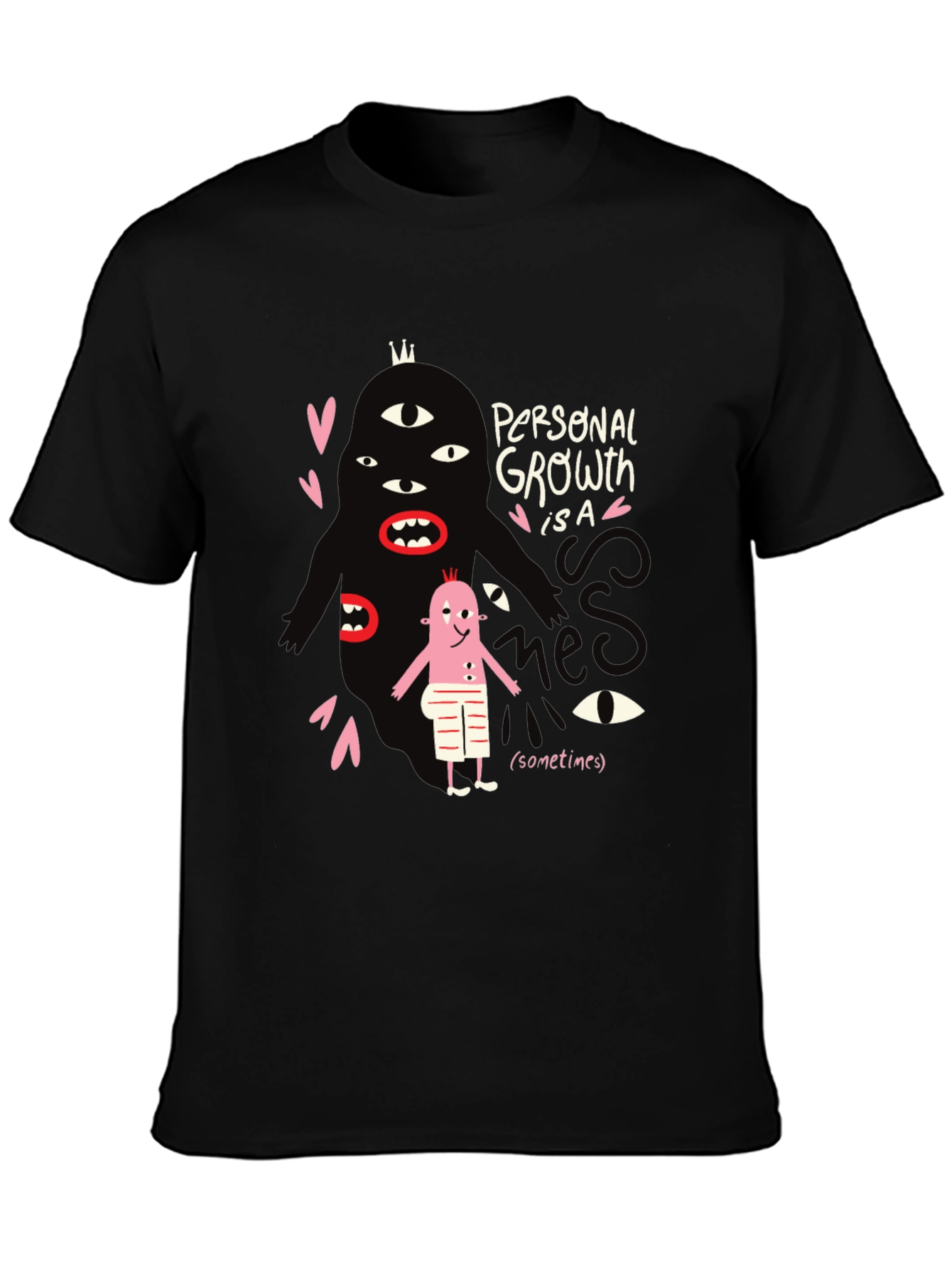Mens Graphic Tee: Personal Growth Humor