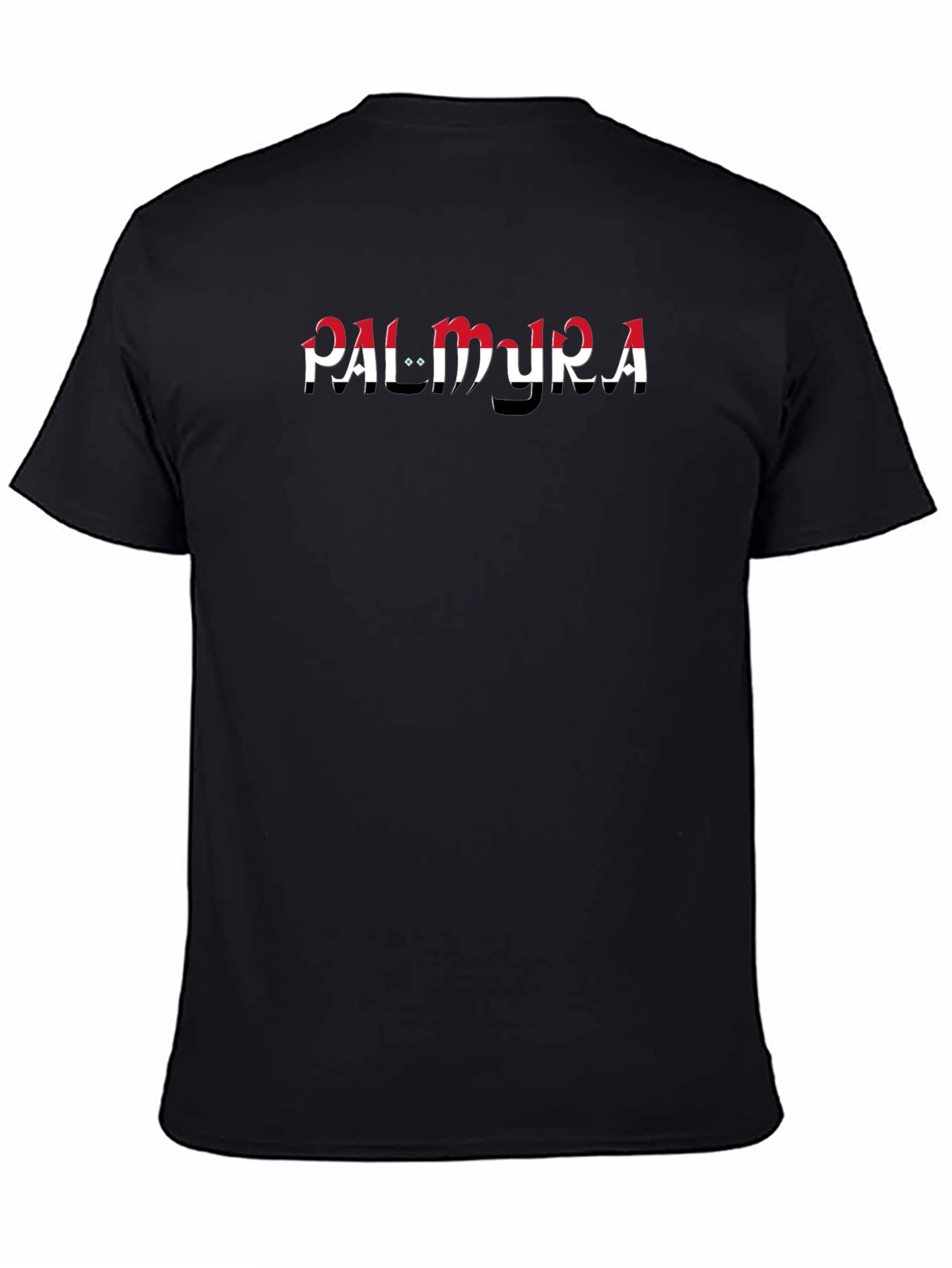Palmyra Graphic Tee - Black Cotton T-Shirt