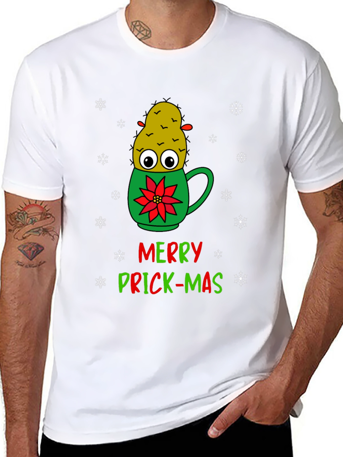 Merry Prick-Mas Cactus Graphic Tee