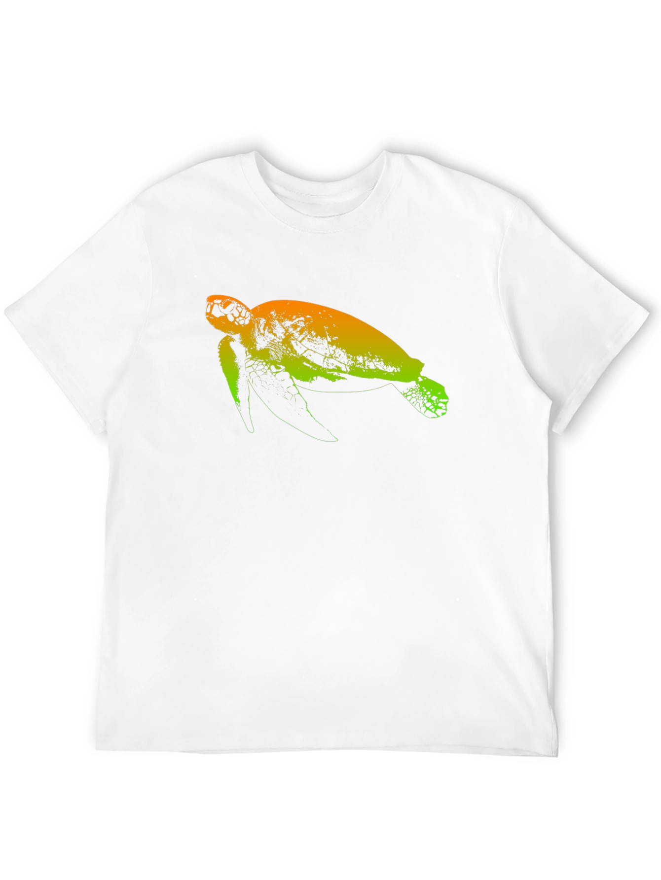 Sea Turtle Graphic Tee - Black Cotton T-Shirt