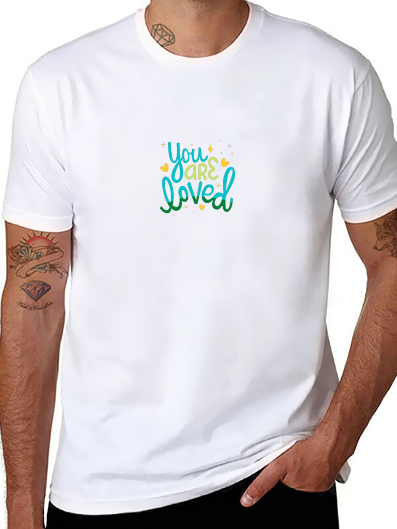 You Are Loved T-Shirt - Black Graphic Tee