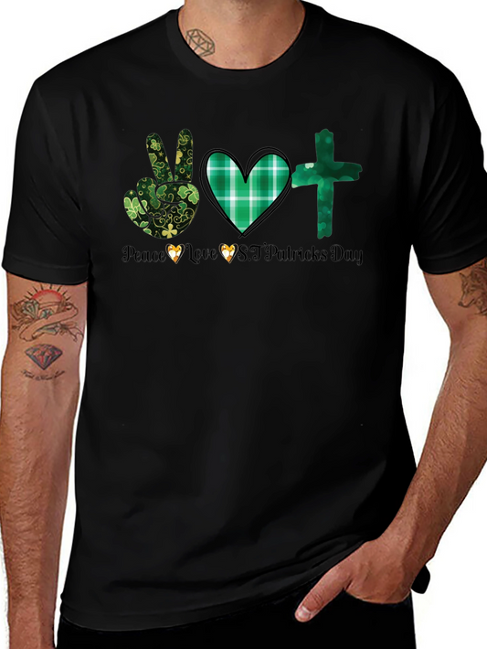 St. Patricks Day Graphic Tee - Peace Love Luck