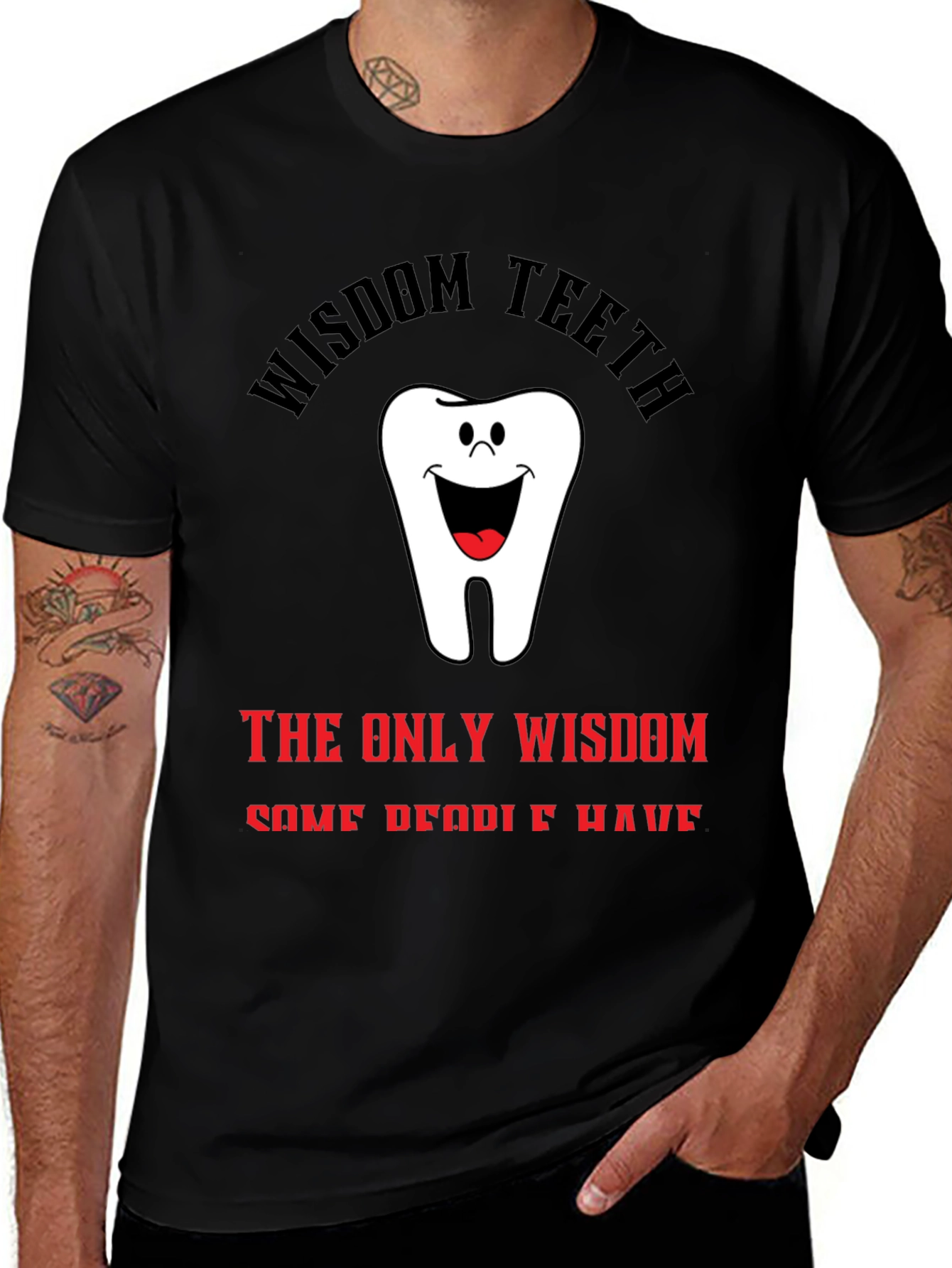 Wisdom Teeth Graphic T-Shirt - Unique Dental Humor