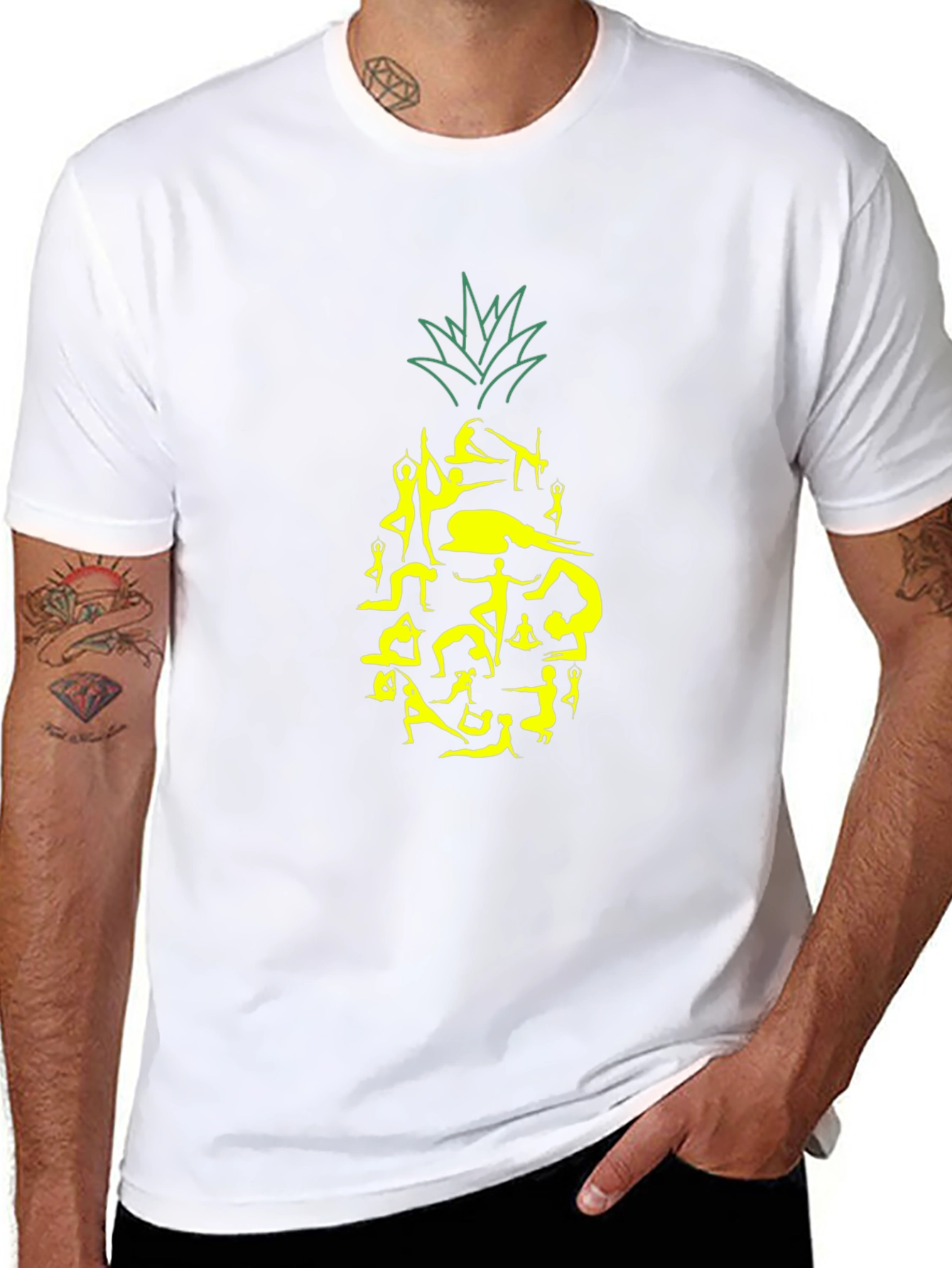Yoga Pineapple Graphic Tee