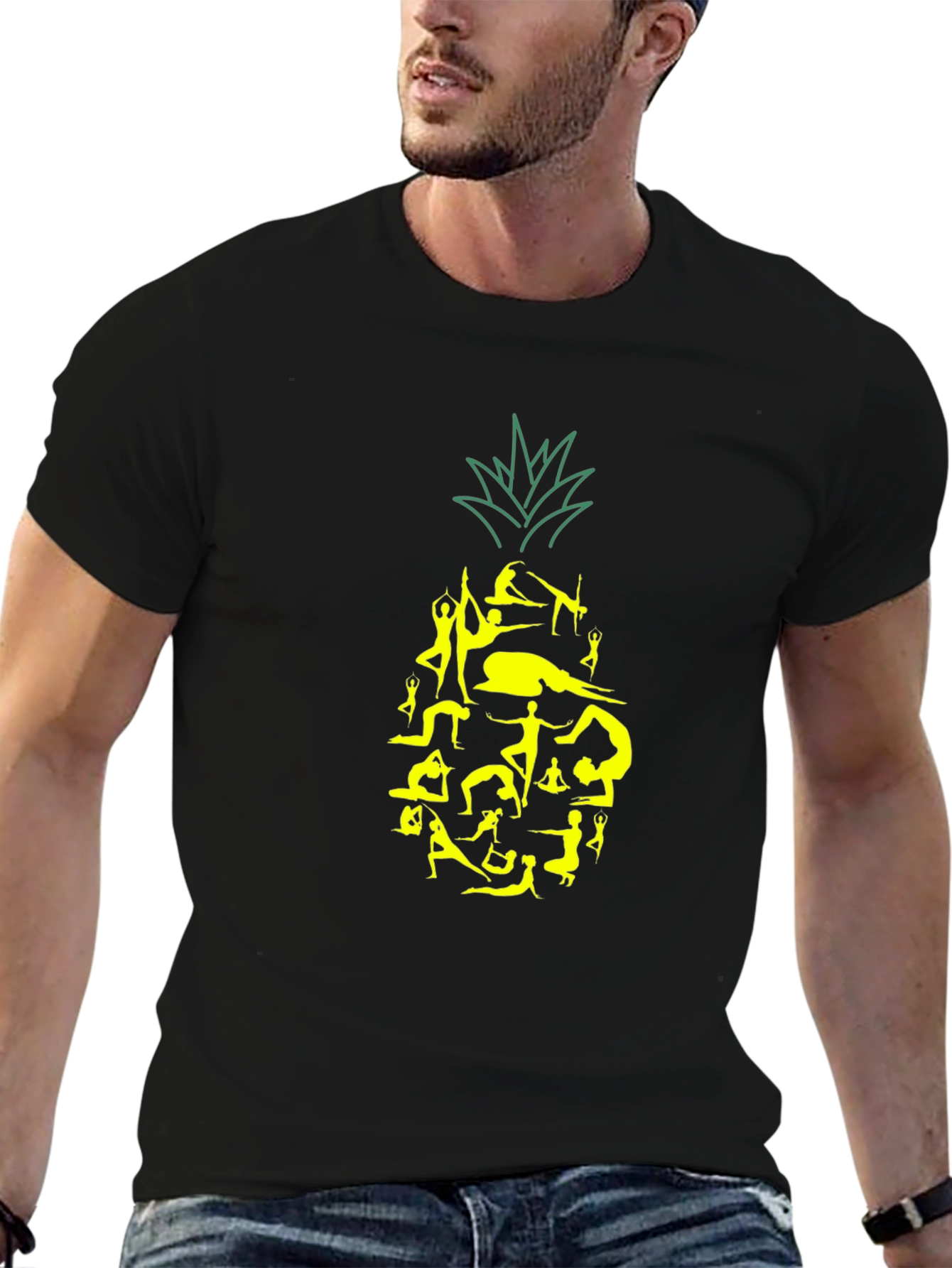 Yoga Pineapple Graphic Tee