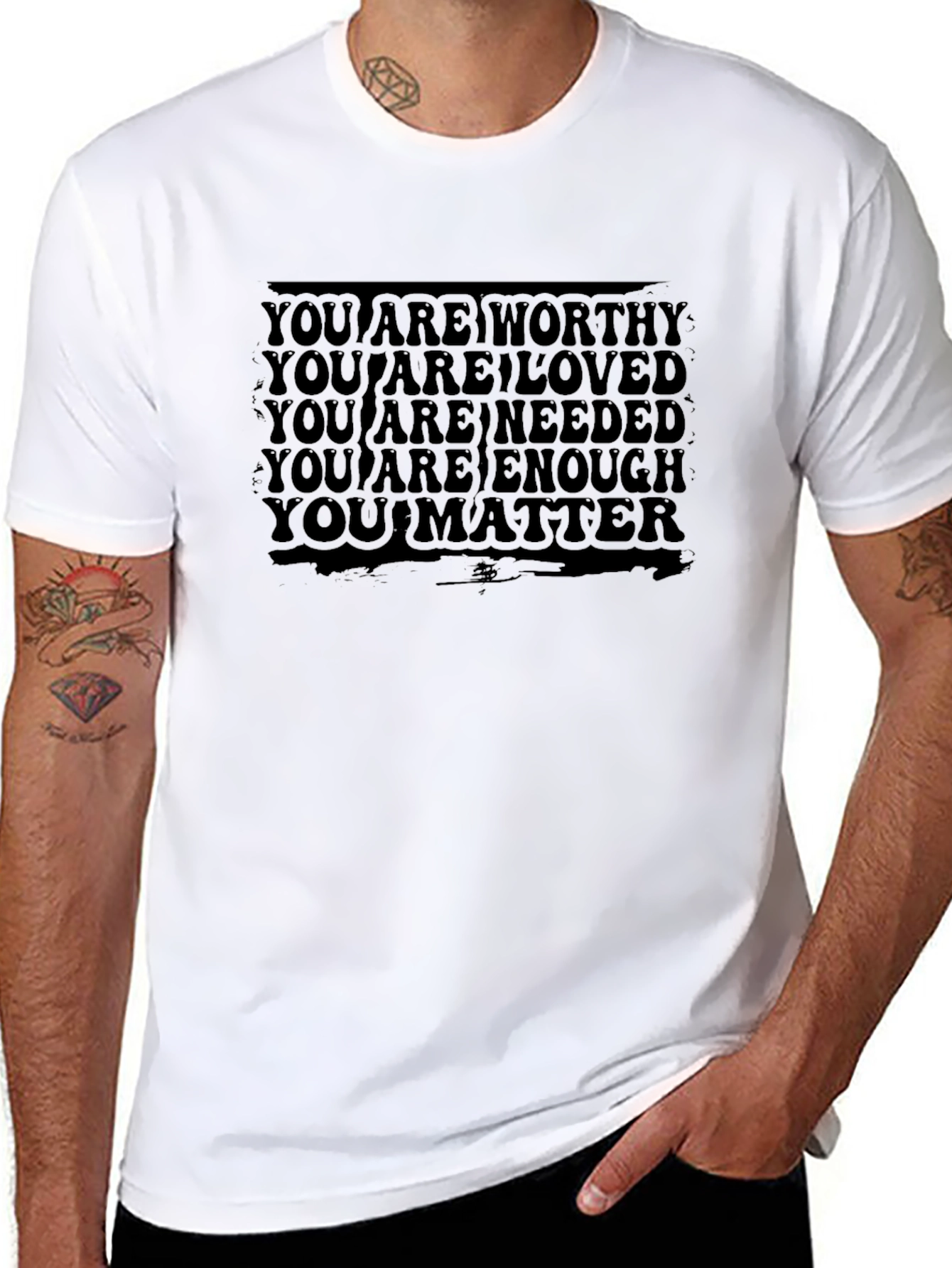 Affirmation T-Shirt: You Are Worthy Loved Enough