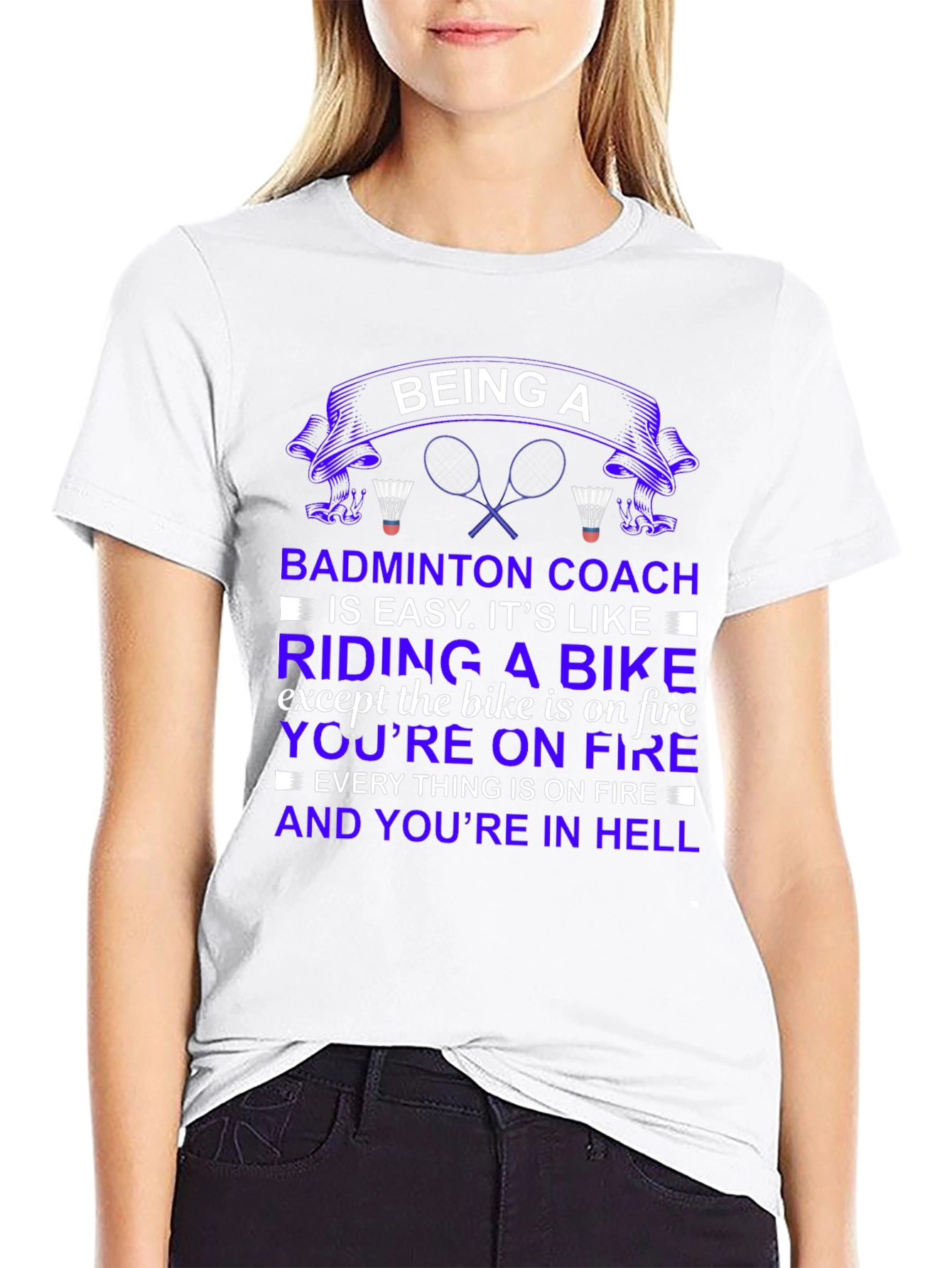 Being a Badminton Coach Graphic T-Shirt