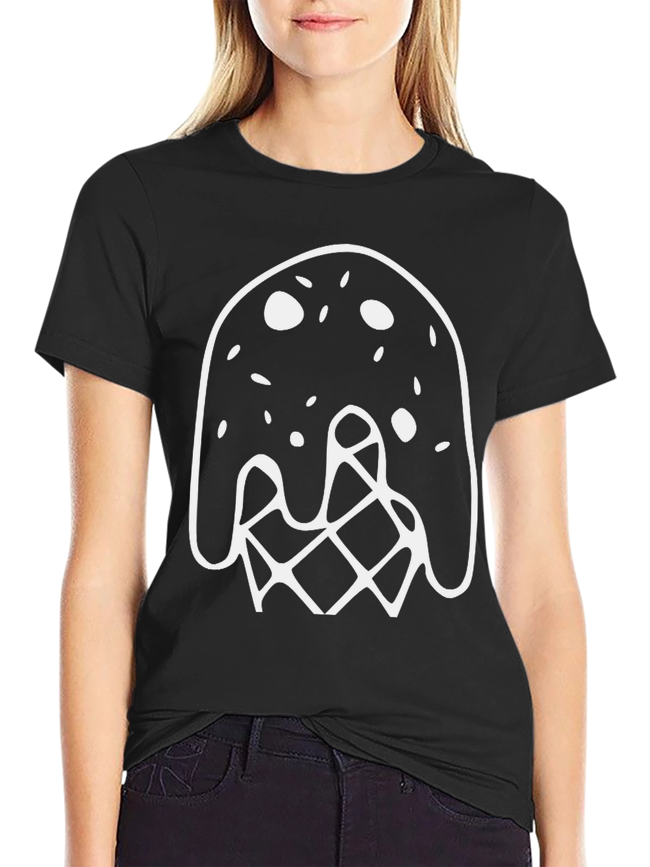 Modern Art Black T-Shirt