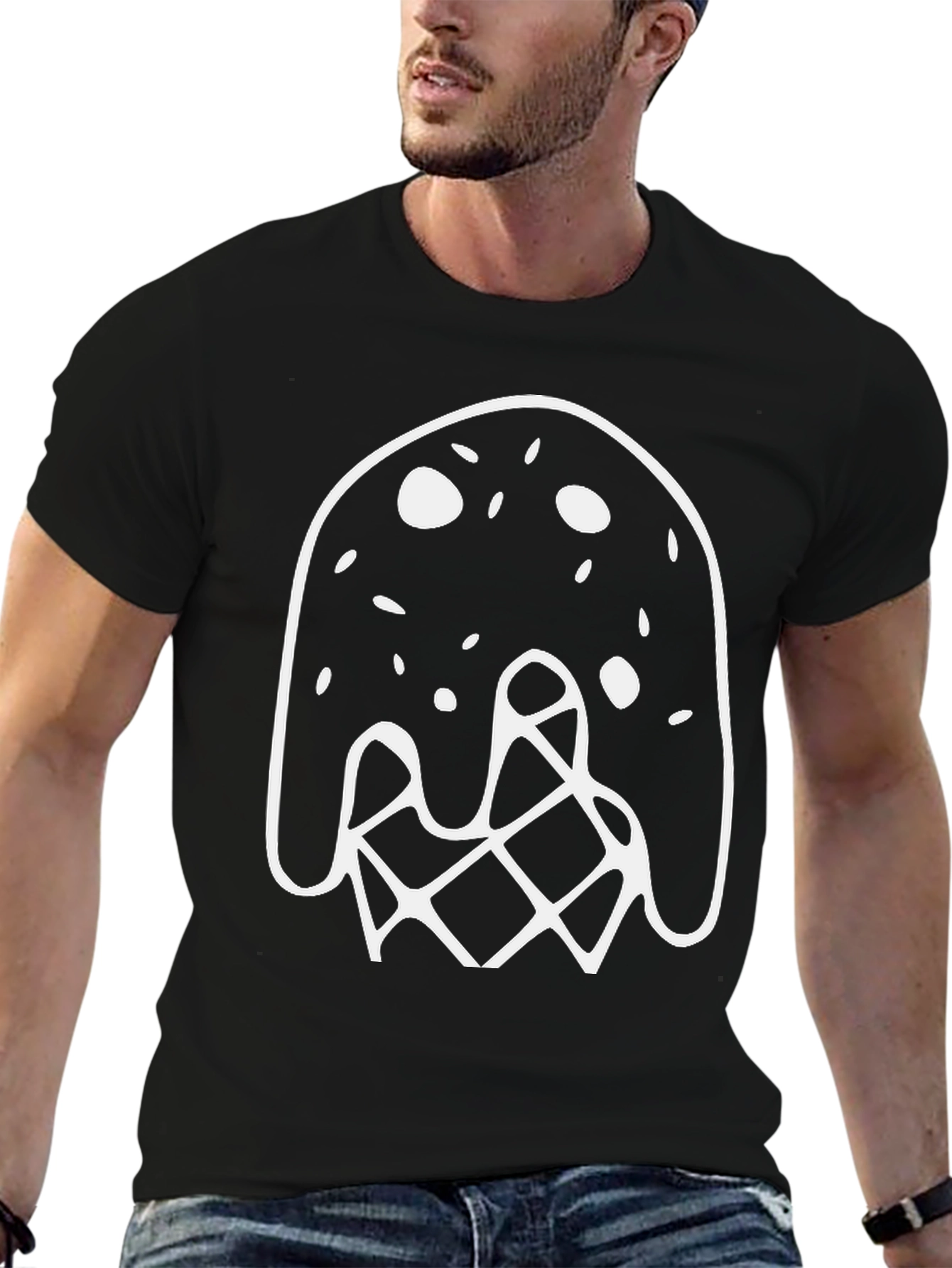Modern Art Black T-Shirt