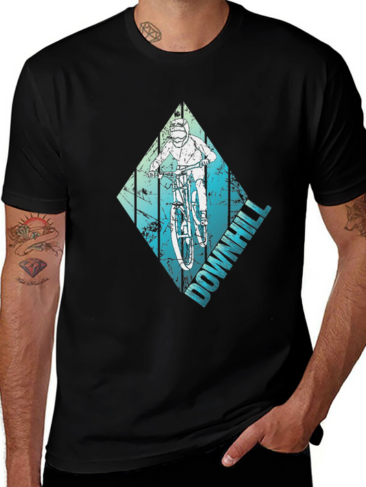 Downhill Mountain Biker Graphic Tee - Ride in Style!