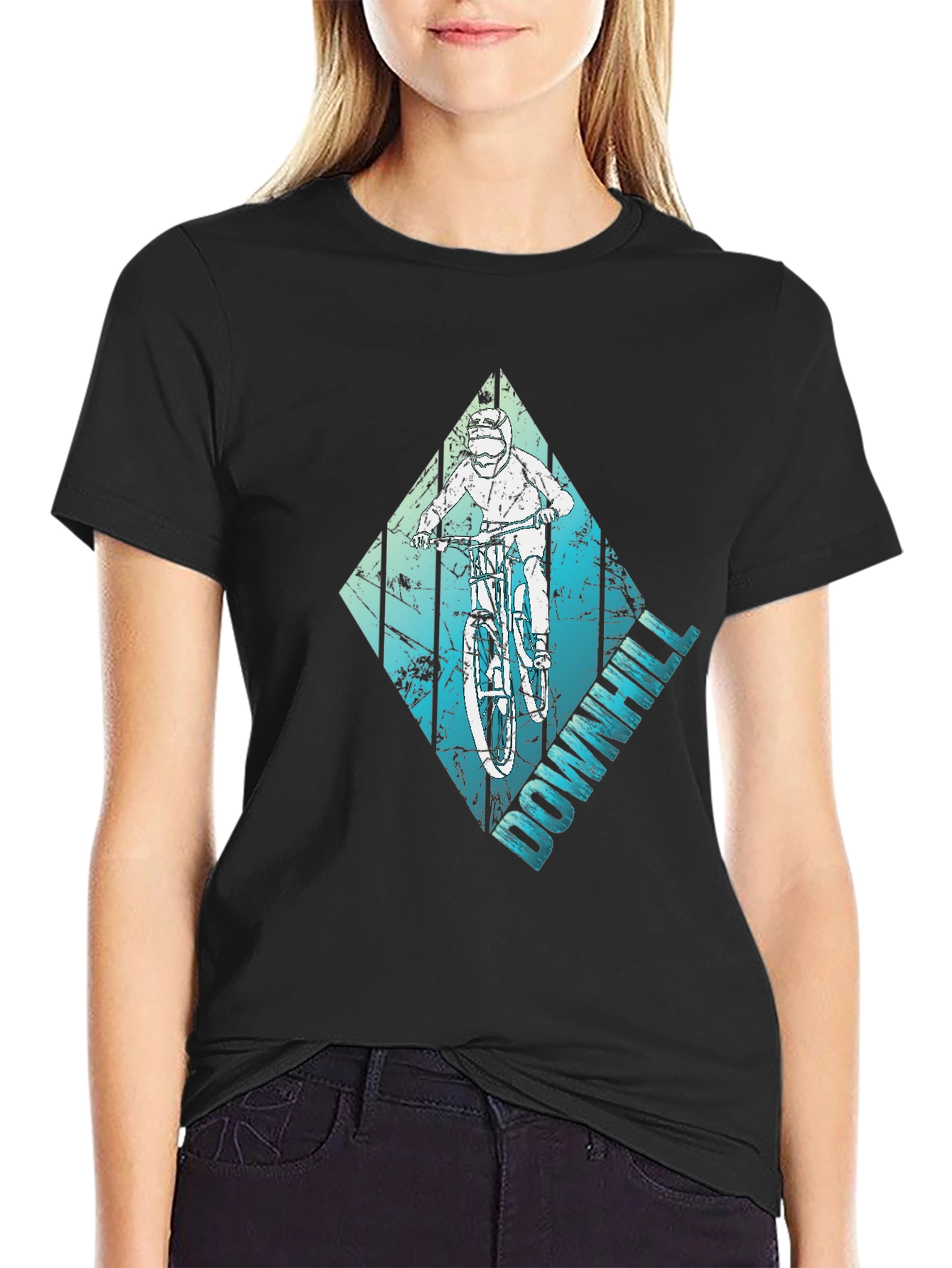 Downhill Mountain Biker Graphic Tee - Ride in Style!