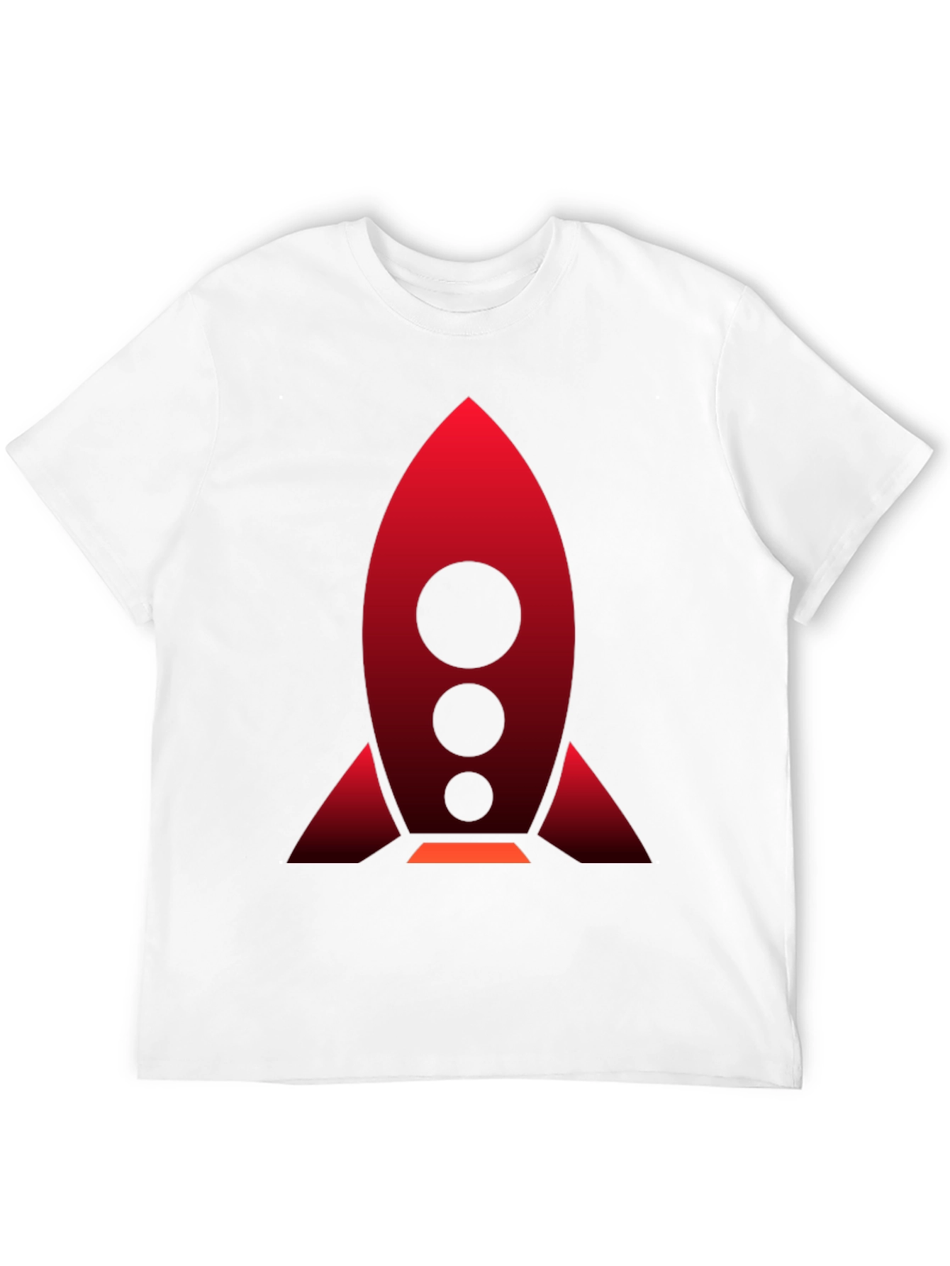Rocket Graphic Black T-Shirt | Bold Space Design