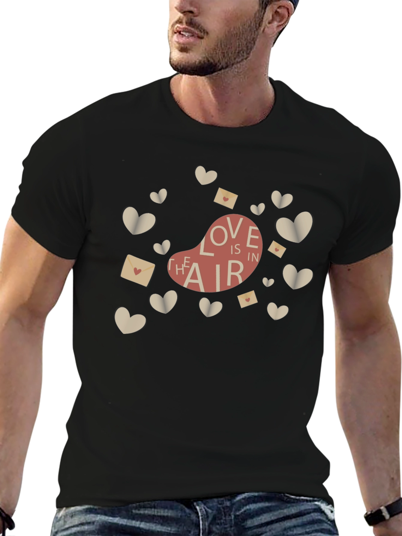 Love Is In The Air Graphic Tee - Black