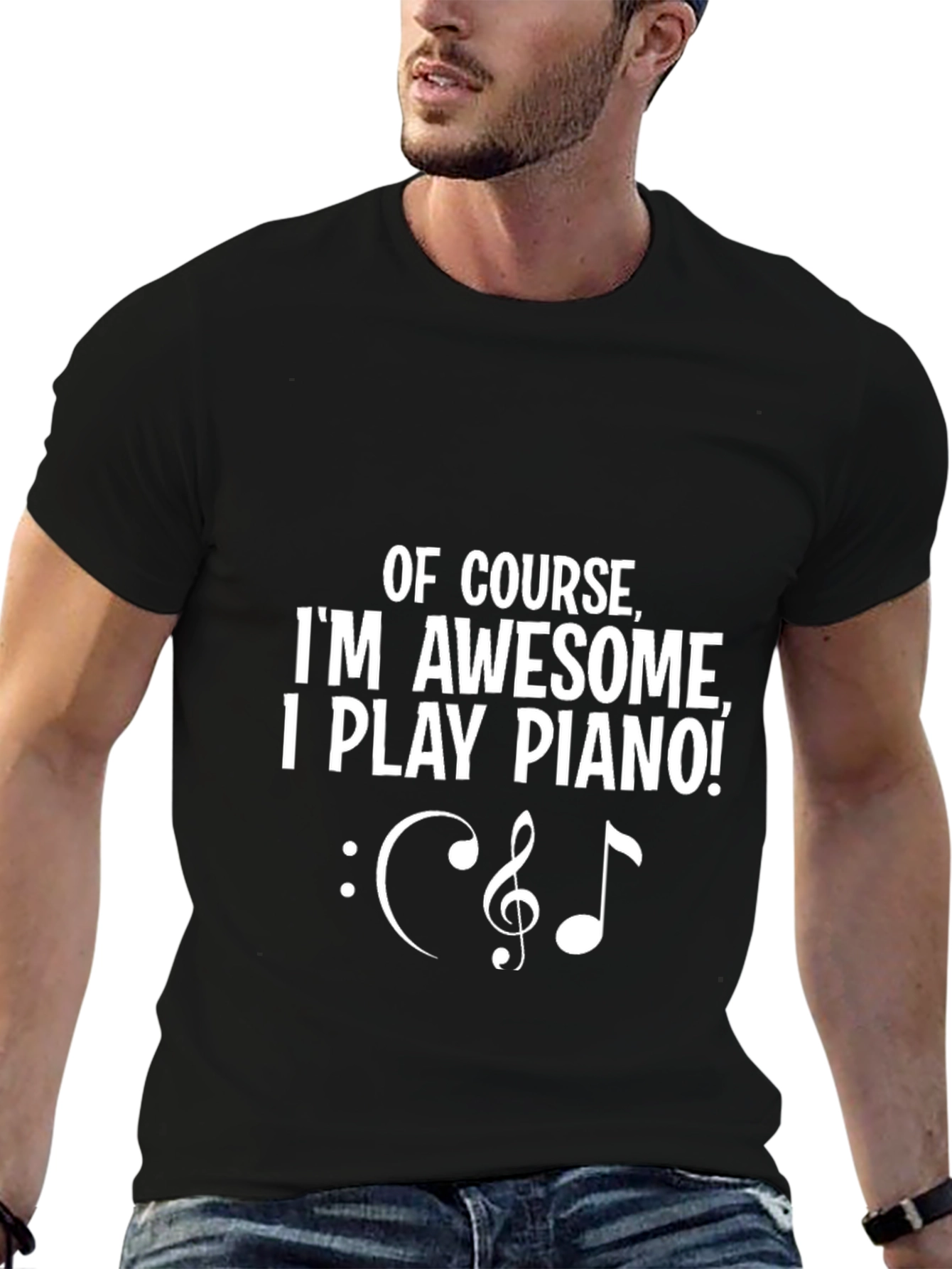 Awesome Piano Player Graphic T-Shirt