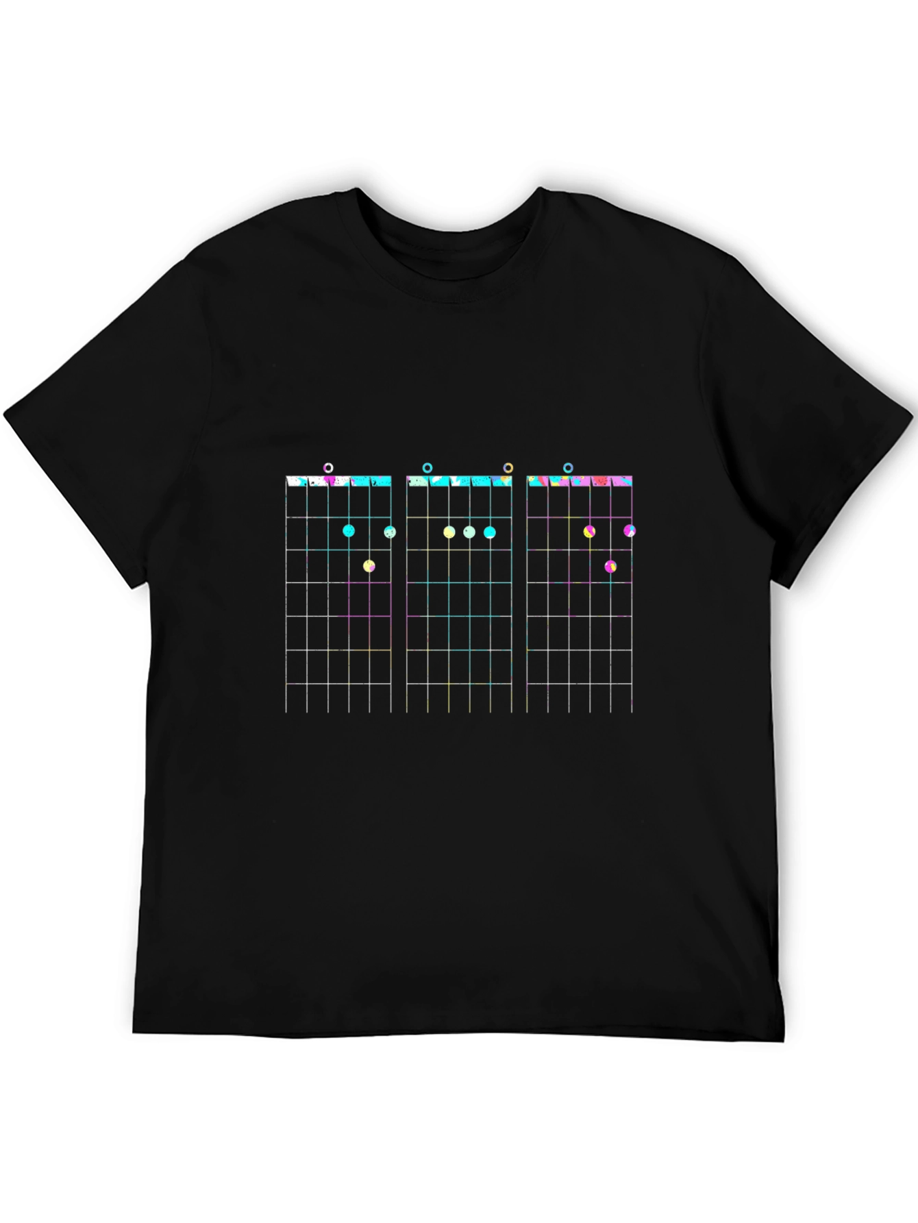 Guitar Chord Chart T-Shirt - Black