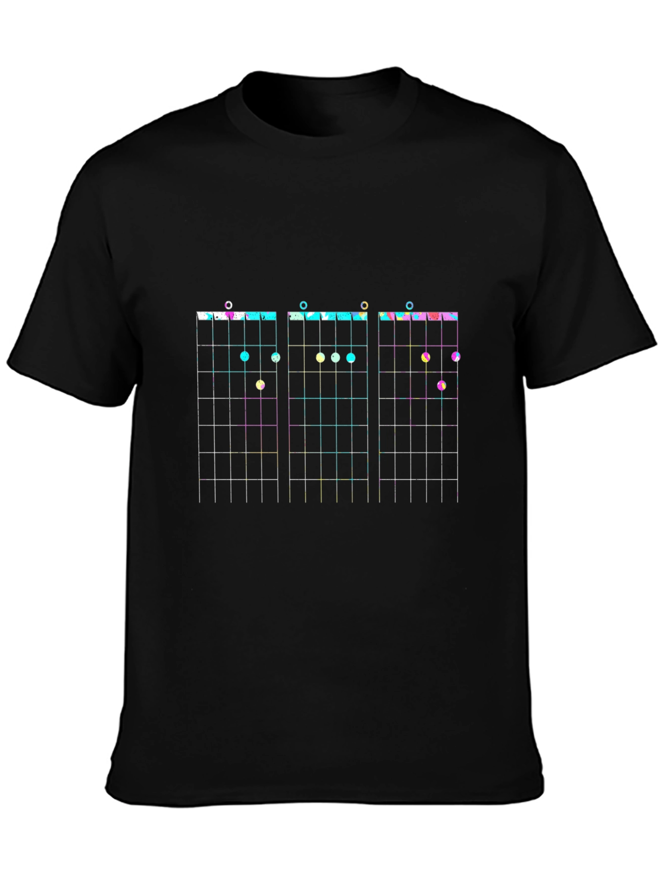 Guitar Chord Chart T-Shirt - Black