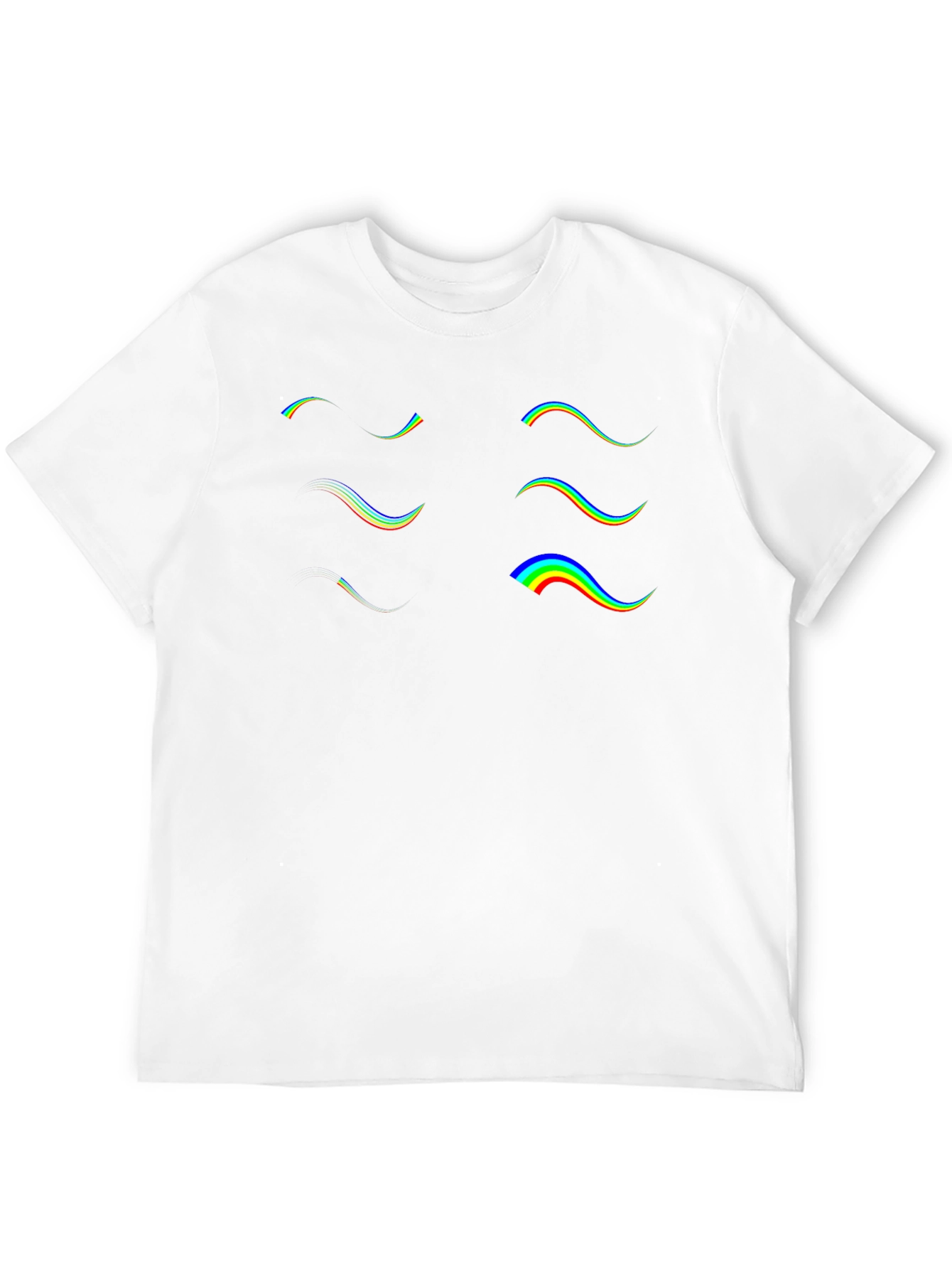Retro Wave Graphic Tee - Black Cotton T-Shirt