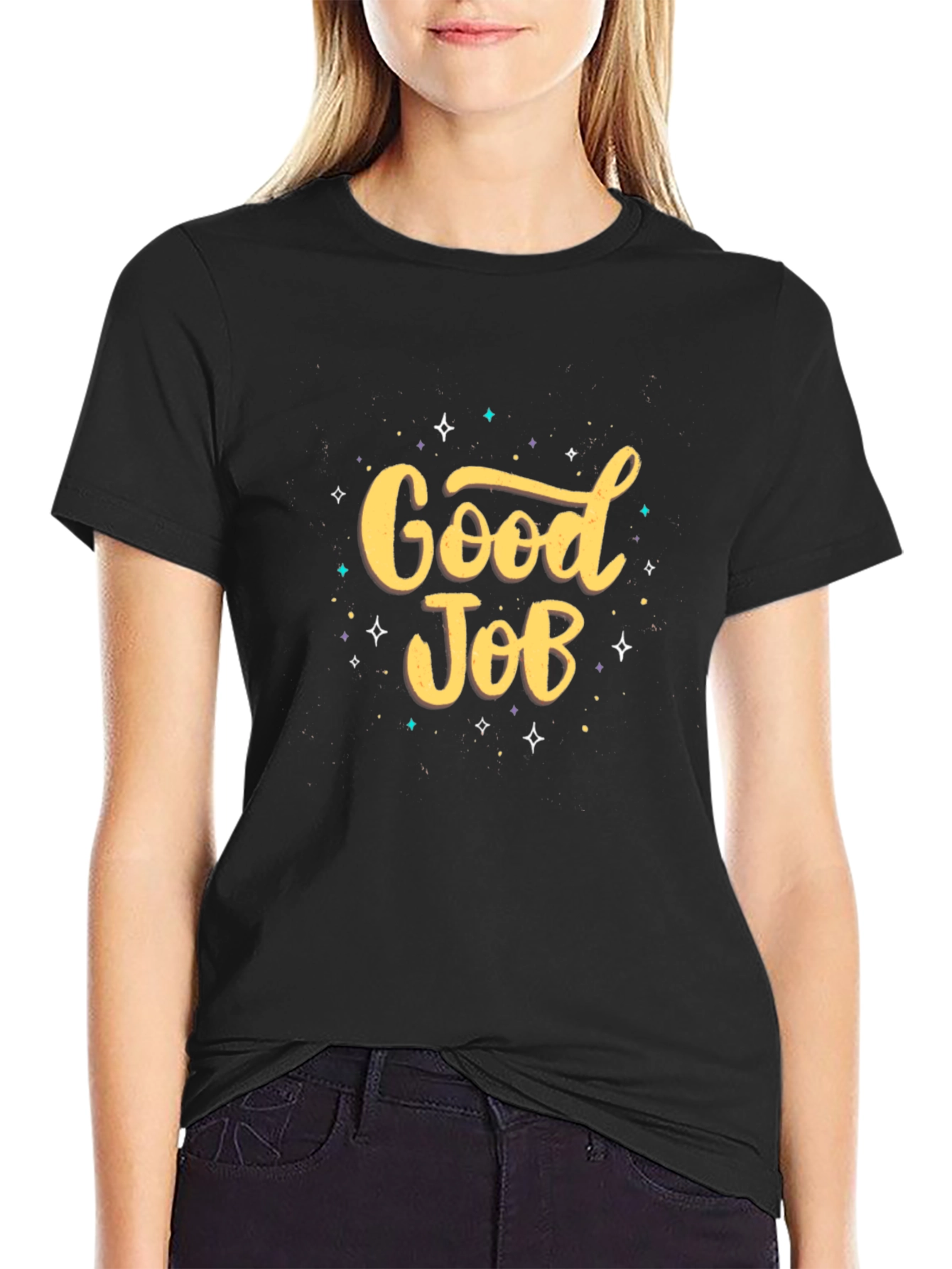 Good Job Graphic Tee - Stylish Casual Comfort
