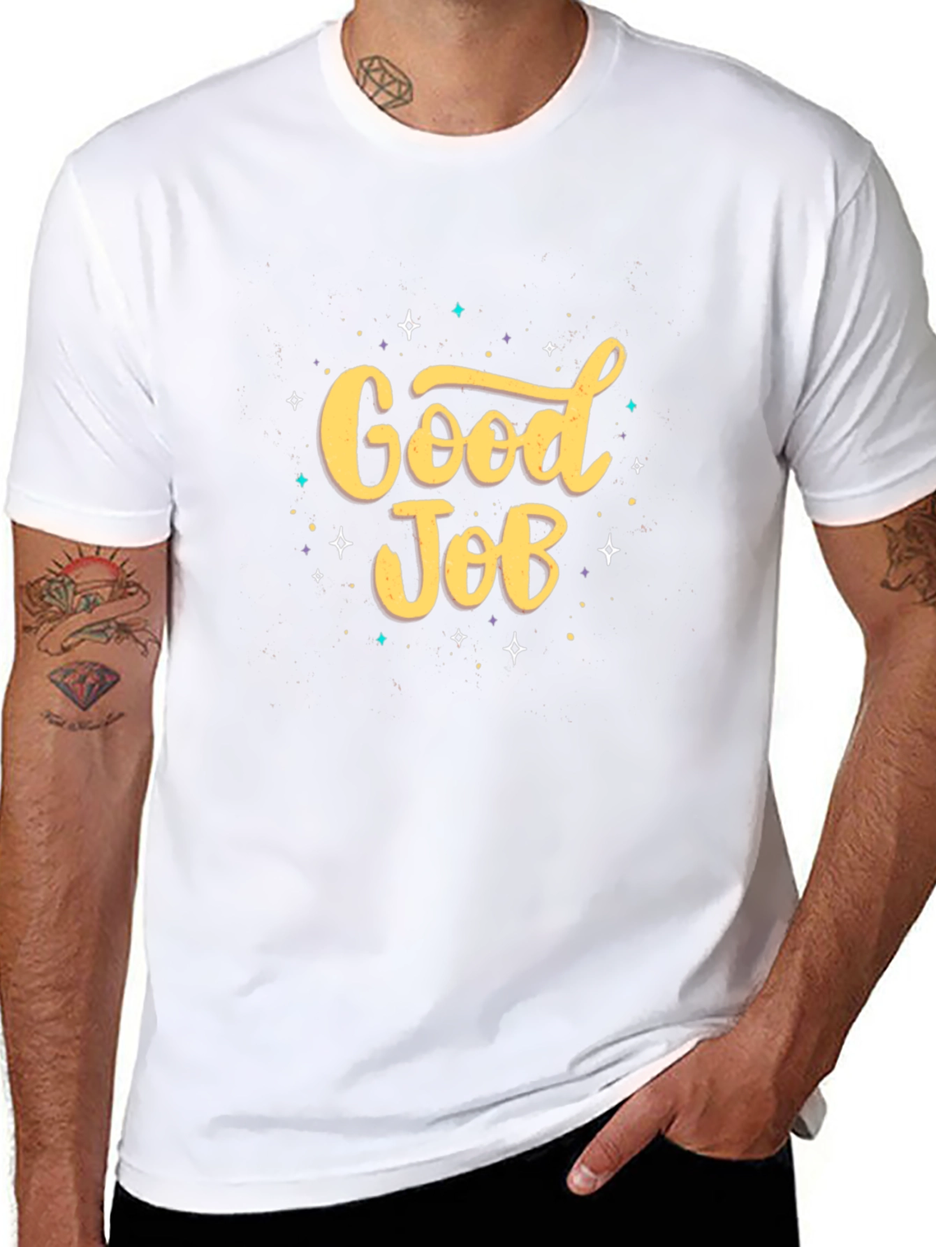 Good Job Graphic Tee - Stylish Casual Comfort