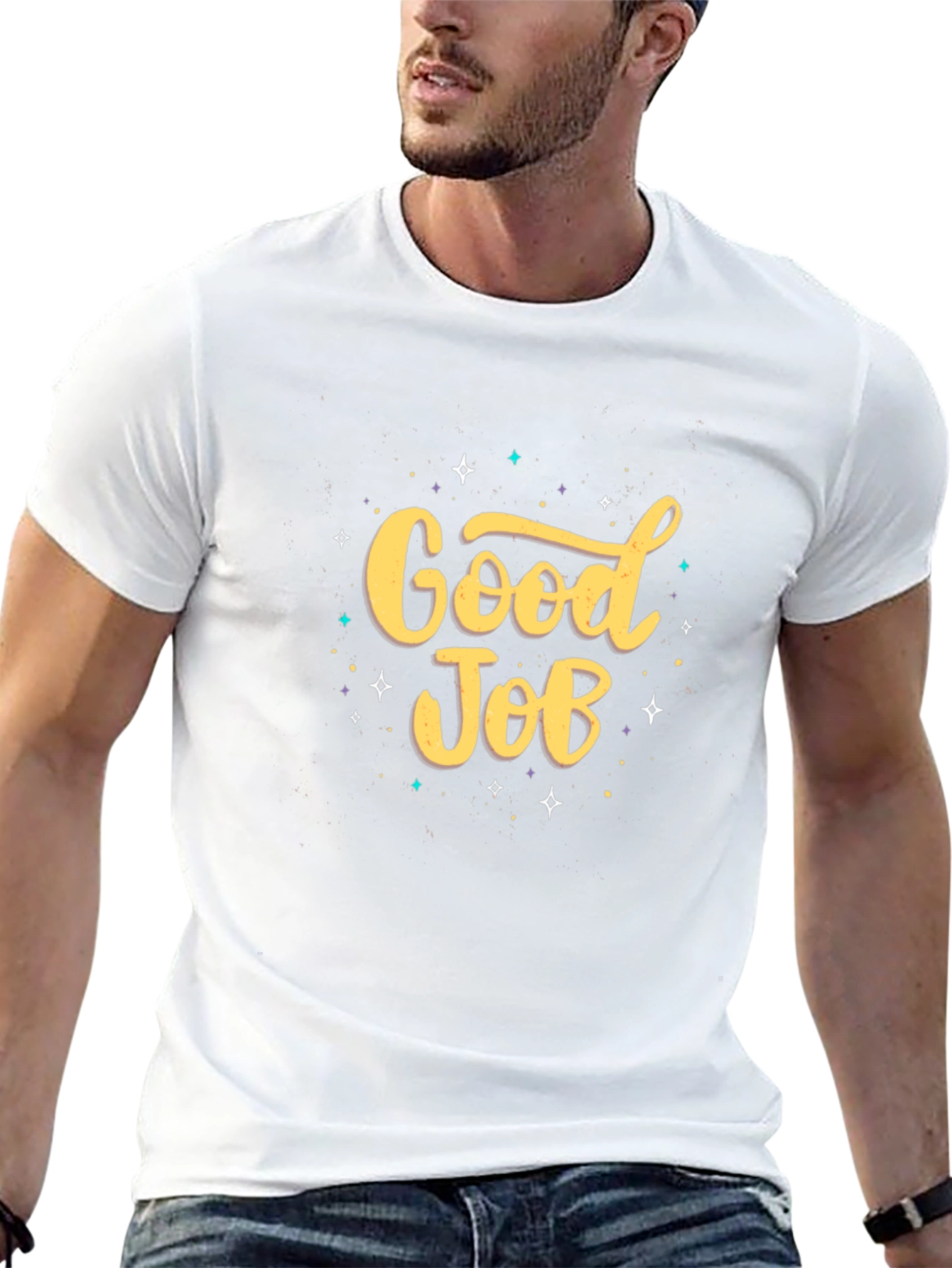 Good Job Graphic Tee - Stylish Casual Comfort