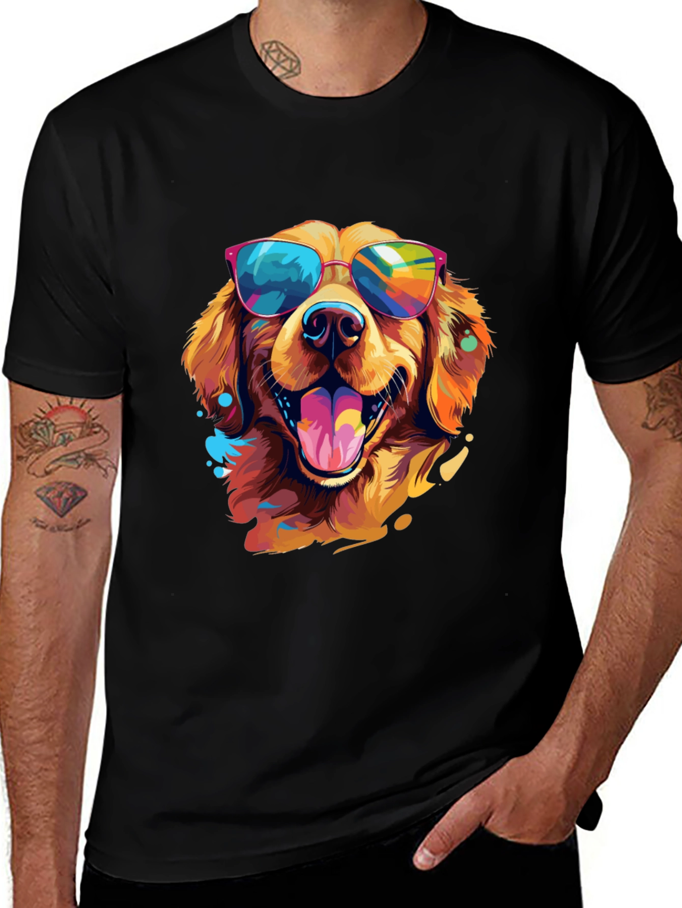 Cool Dog Graphic Tee - Fun & Stylish