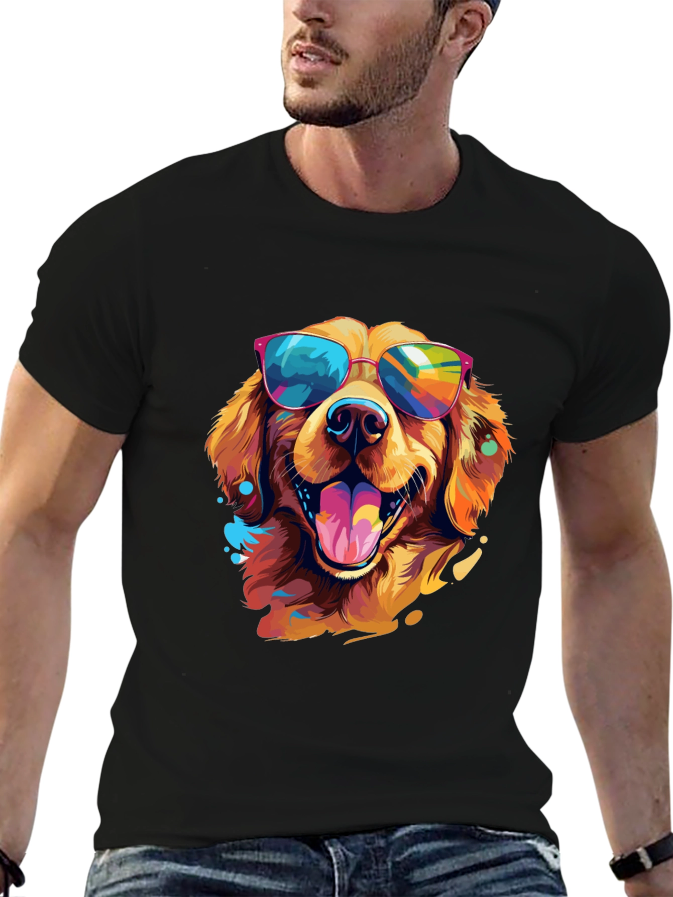 Cool Dog Graphic Tee - Fun & Stylish