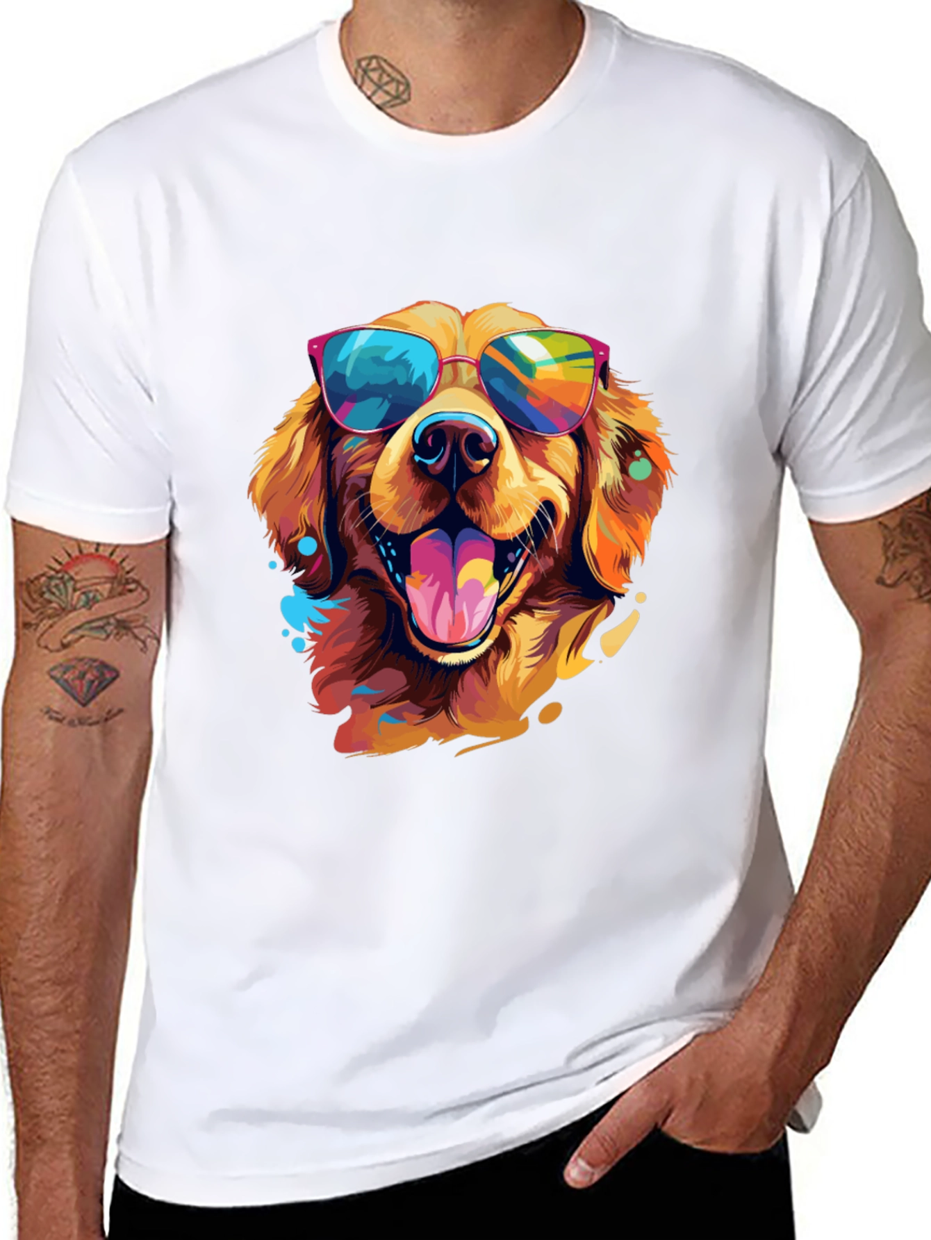 Cool Dog Graphic Tee - Fun & Stylish