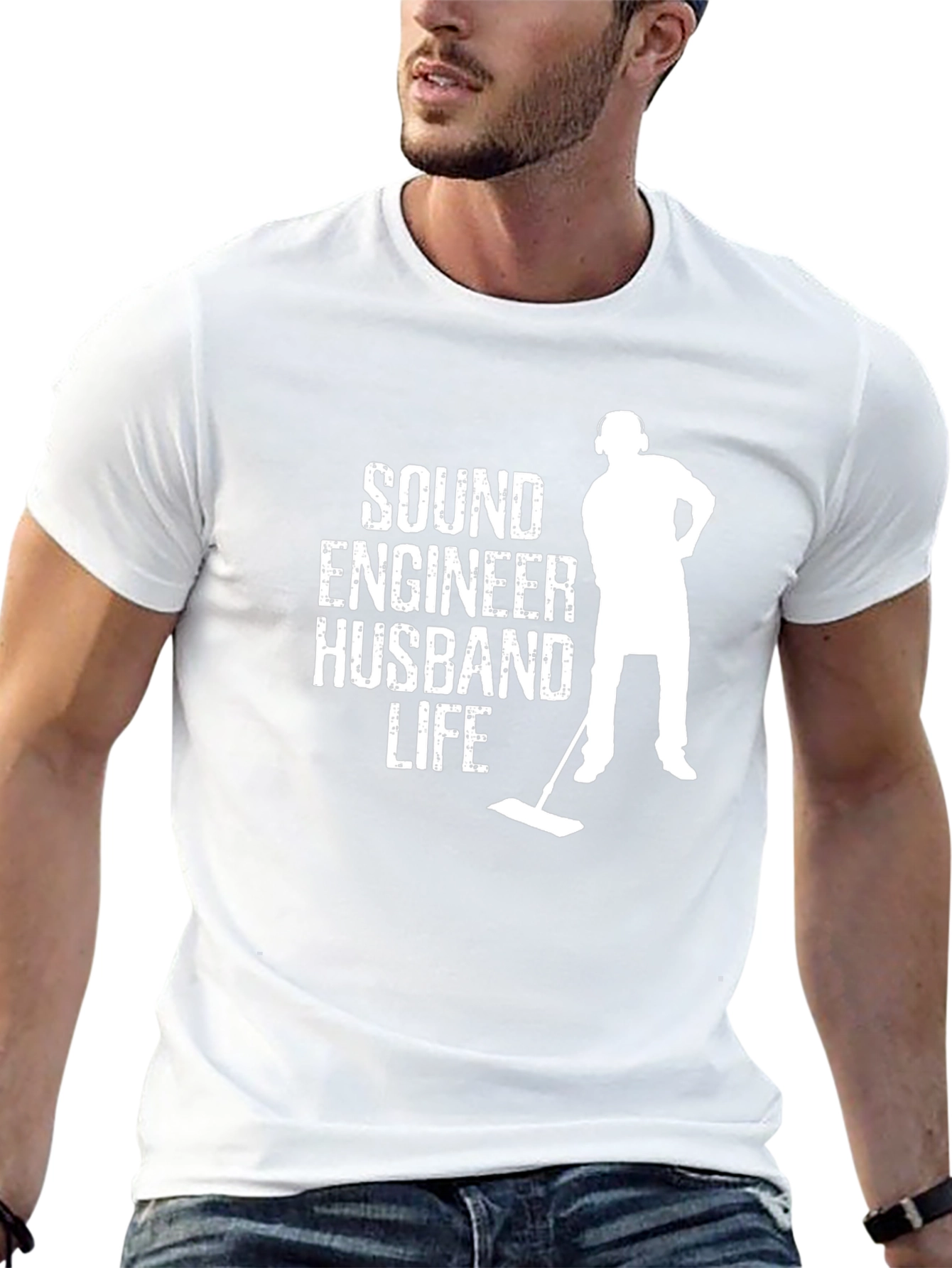 Sound Engineer Husband Life Graphic Tee