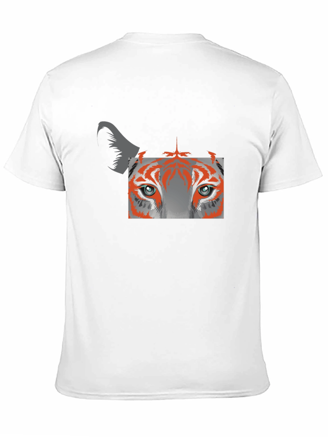Tiger Eye Graphic Tee - Black Cotton Blend