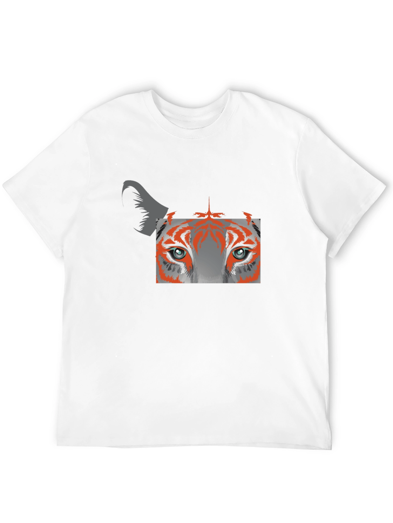 Tiger Eye Graphic Tee - Black Cotton Blend