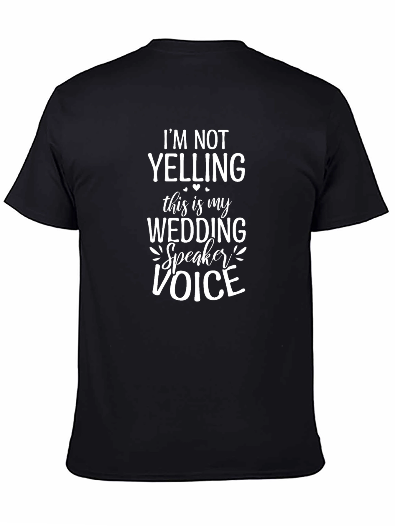 Wedding Speaker Voice T-Shirt - Funny Wedding Party Tee