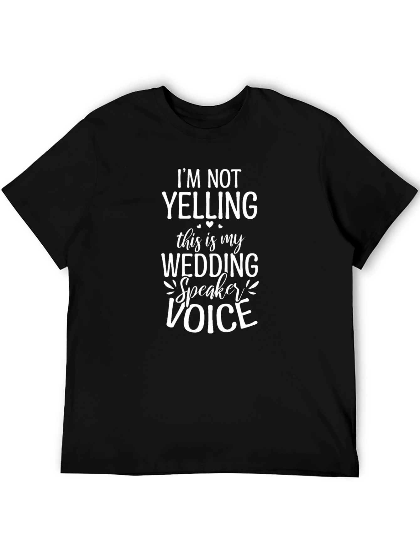 Wedding Speaker Voice T-Shirt - Funny Wedding Party Tee