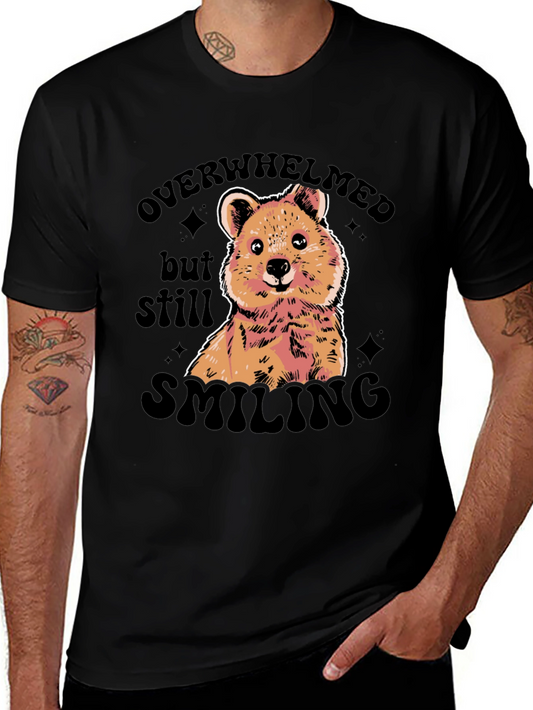 Overwhelmed But Still Smiling Graphic Tee