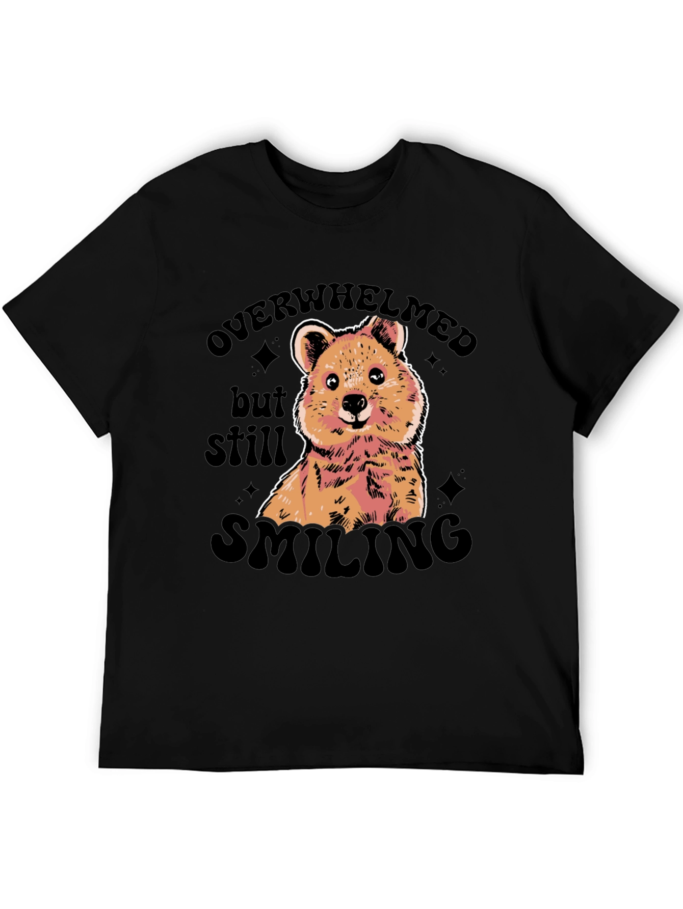 Overwhelmed But Still Smiling Graphic Tee