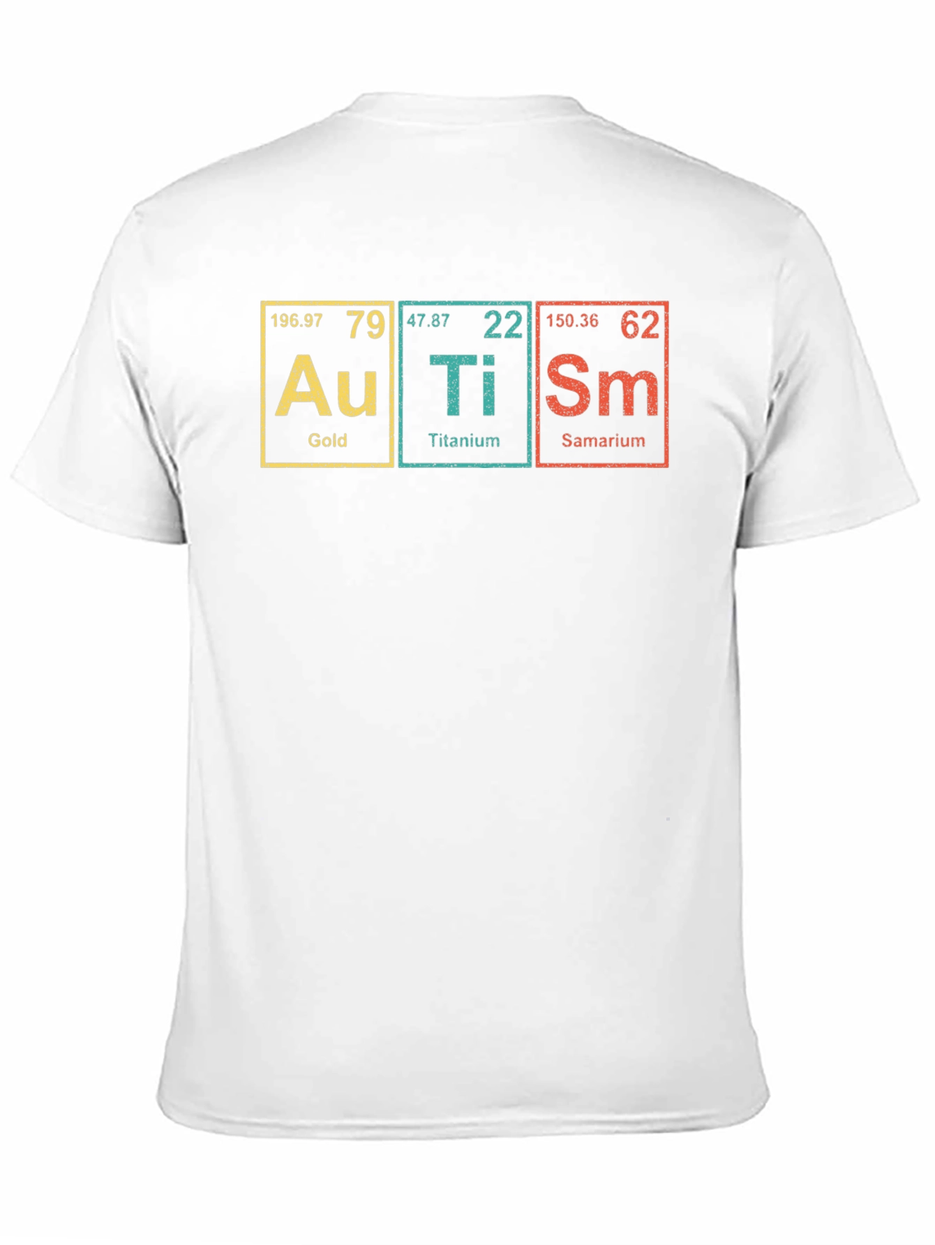 Periodic Table Autism Shirt - Gold Titanium Samarium