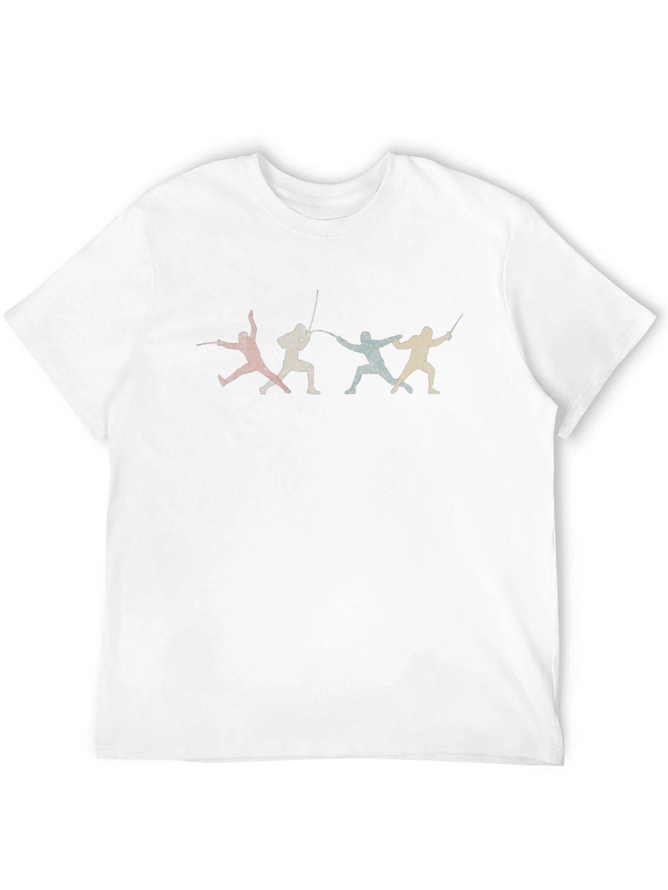 Fencing Silhouette Graphic Tee - Black T-Shirt