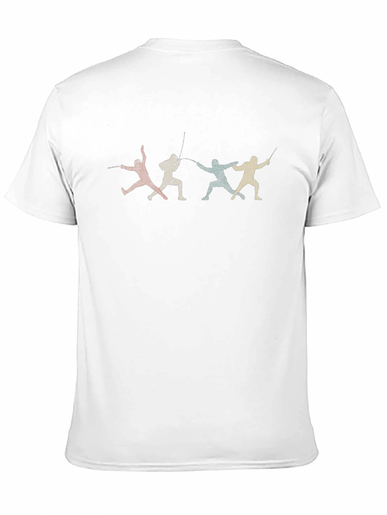 Fencing Silhouette Graphic Tee - Black T-Shirt