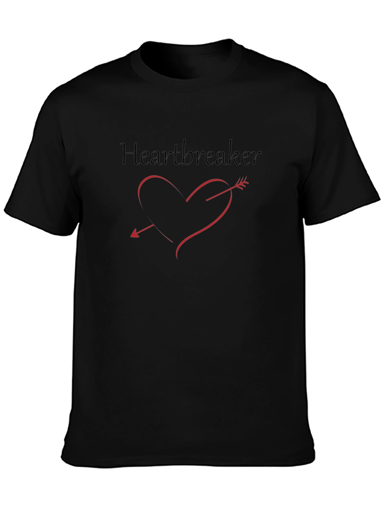 Heartbreaker Tee - Red Heart & Arrow Graphic T-Shirt