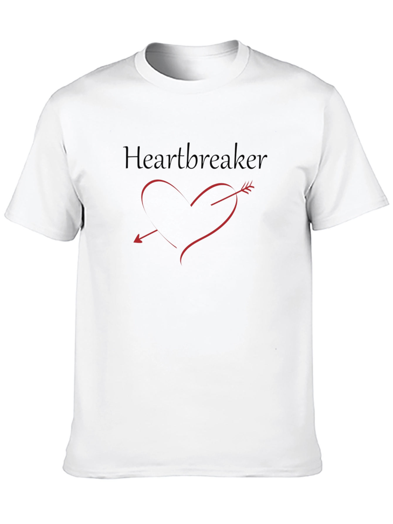 Heartbreaker Tee - Red Heart & Arrow Graphic T-Shirt