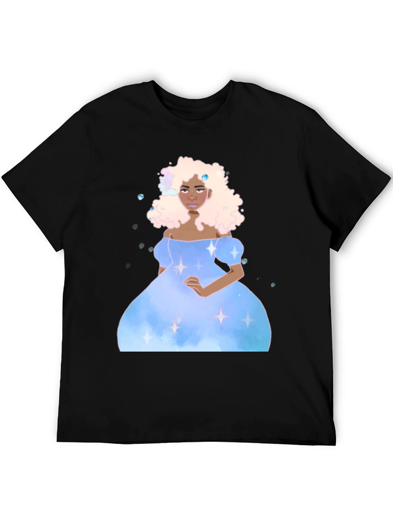 Celestial Princess Black T-Shirt