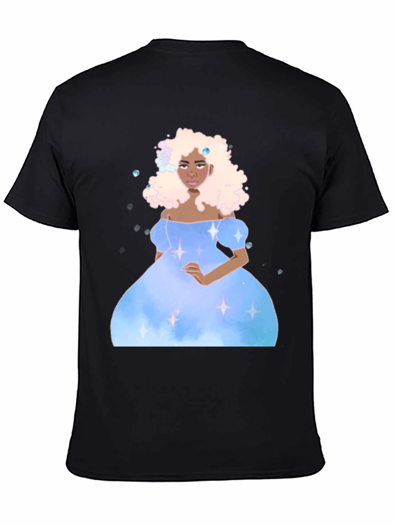 Celestial Princess Black T-Shirt